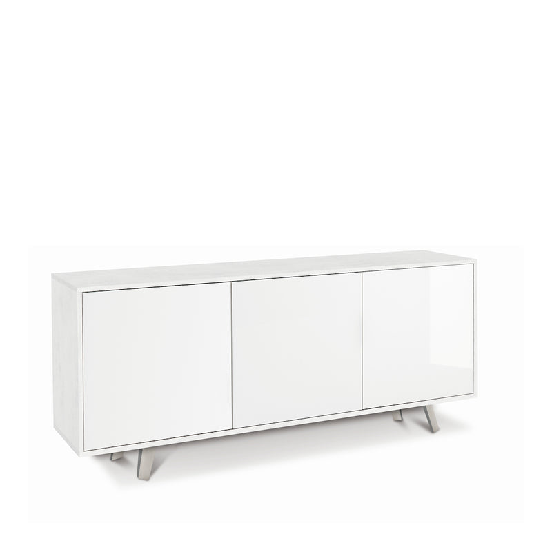 "Alex" 3-door wooden cabinet, push-pull sideboard, 177x41 cm, 74h