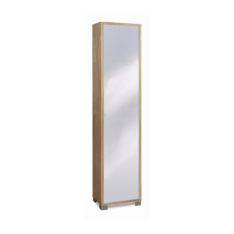 Mirror1 column with 1 mirror door, wooden cabinet, 43x29 cm, 190 cm high