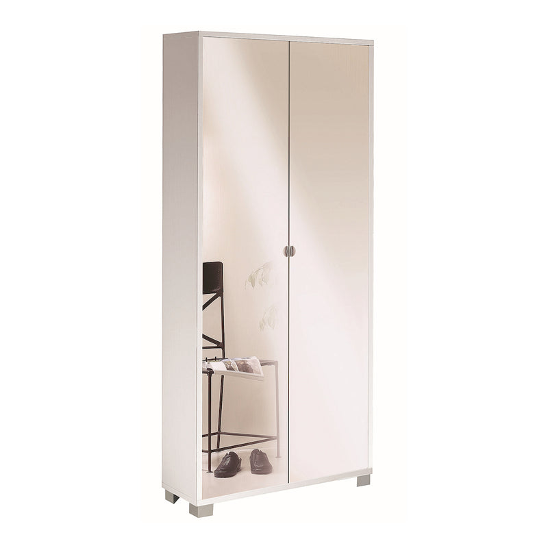 "Madrid" 2-door mirrored wardrobe with chrome feet, 83x29 cm, 190 cm high