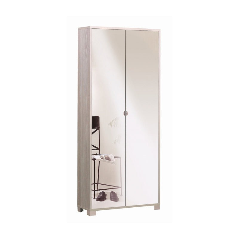 "Madrid" 2-door mirrored wardrobe with chrome feet, 83x29 cm, 190 cm high