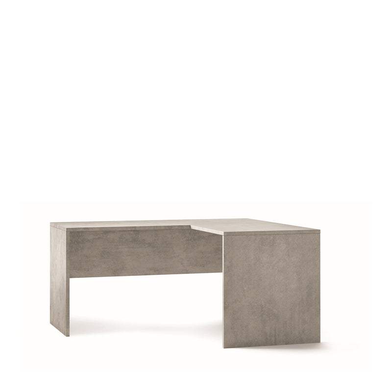 Modern "Ambra" wooden corner desk for study, 160x150 cm, 76h