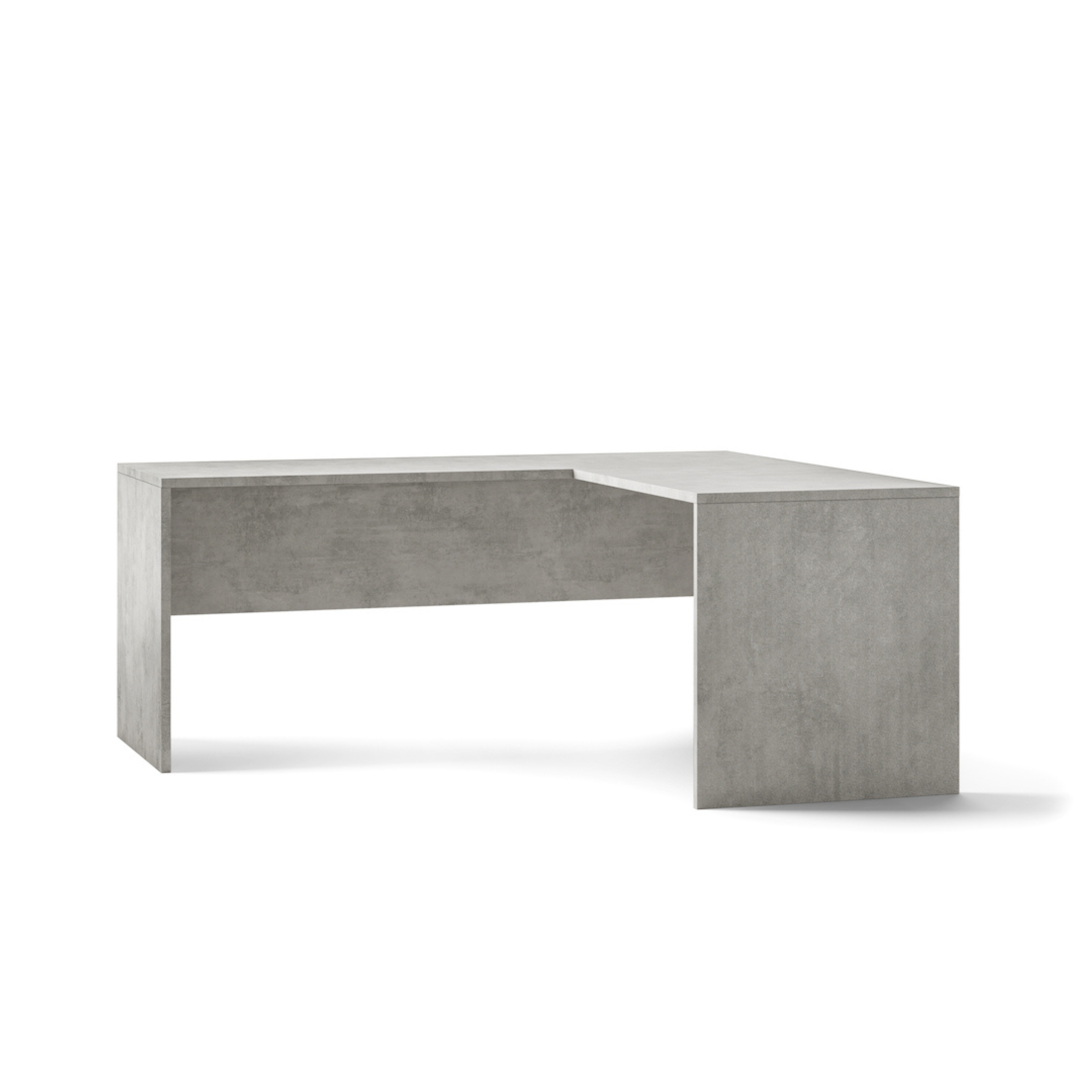 "Sofia" spacious modern wooden corner desk, 180x169 cm, 76 cm high.