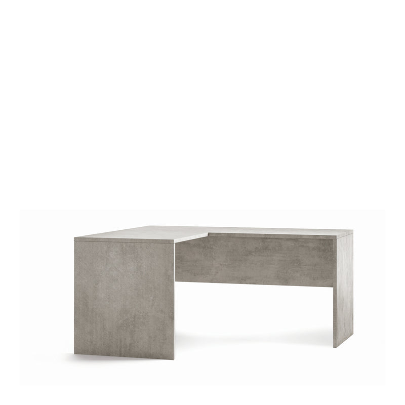 "Alessia" corner wooden desk for study or bedroom, 160x150 cm, 76 cm high