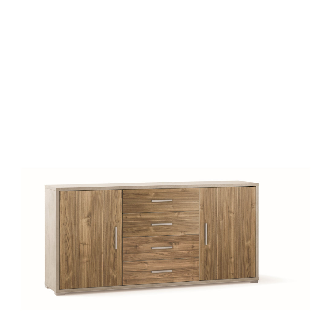 "Passage" wooden entrance hall unit with 2 doors and 4 drawers, 174x41 cm, 84h