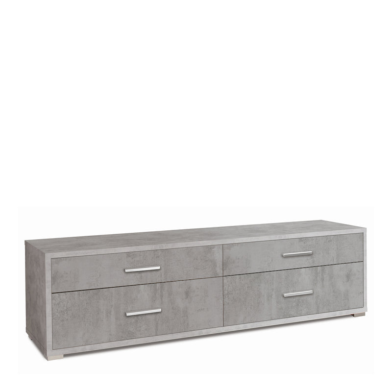 "Pedro" modern wooden 4-drawer entrance cabinet, 179x47 cm, 50 cm high