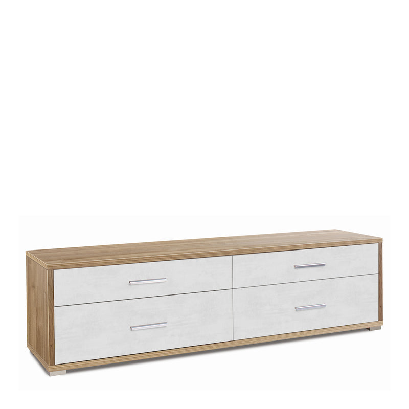 "Pedro" modern wooden 4-drawer entrance cabinet, 179x47 cm, 50 cm high