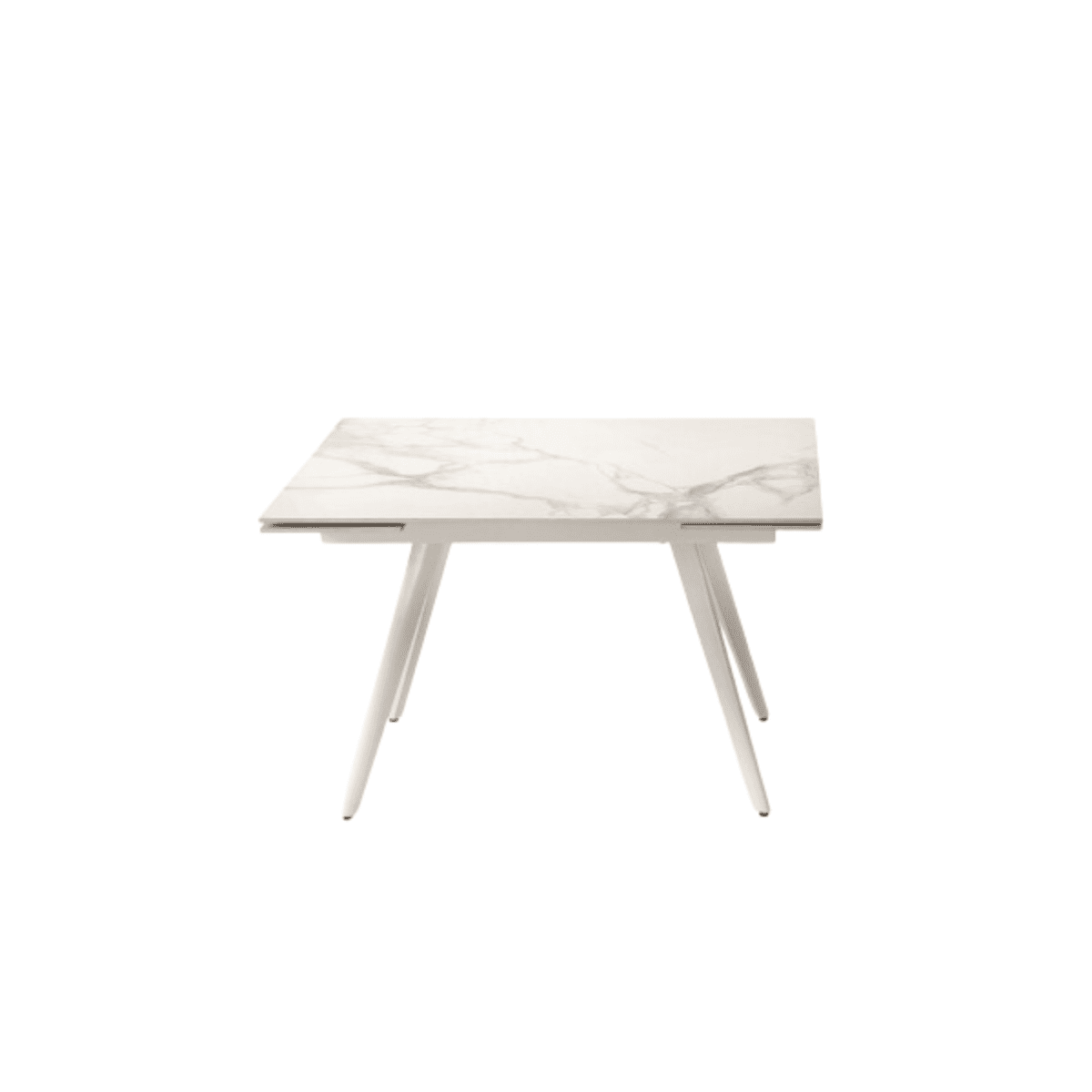 Tavolo allungabile effetto marmo "Elettra" con due allunghe cm 120x80 75h - MondoViro