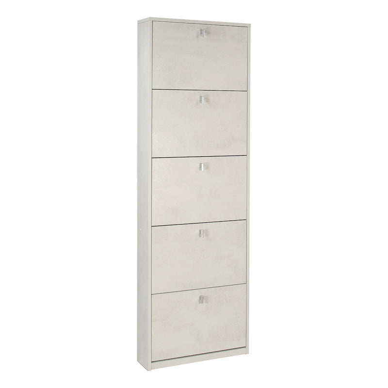 "Bea" modern spacious 5-door wooden shoe rack, 63x29 cm, 190 cm high