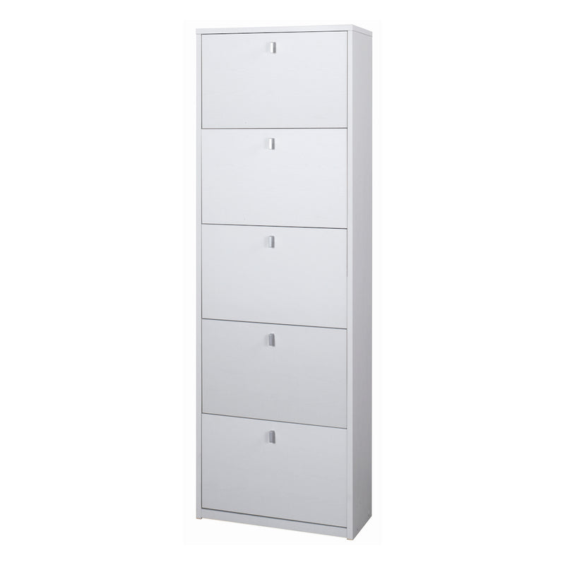 "Naomi" 5-door wooden shoe rack, 63x18 cm, 190 cm high