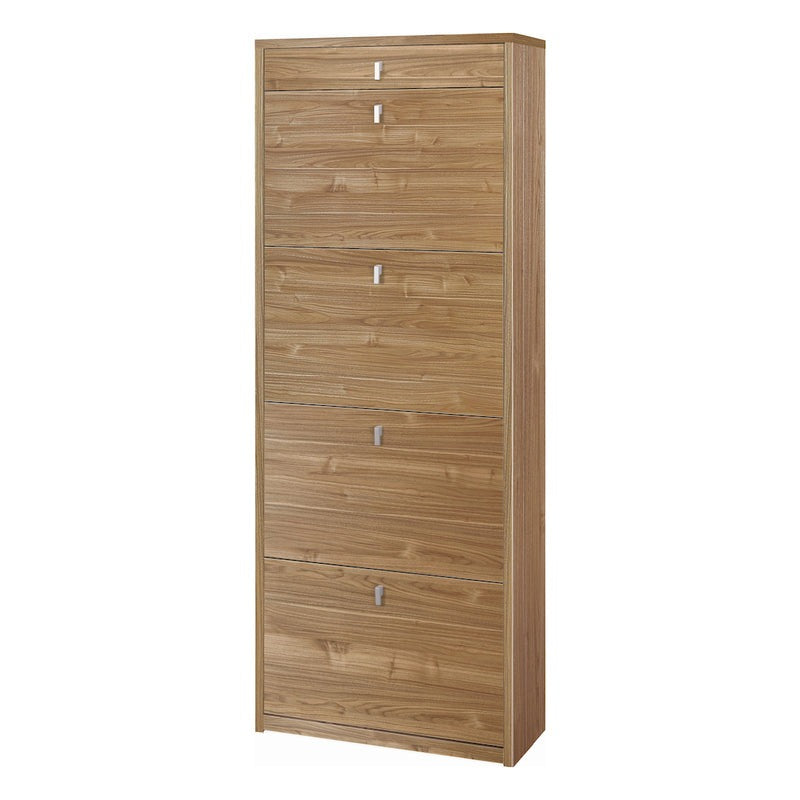 "Benny" 4-door, 1-drawer wooden shoe rack, 63x29 cm, 164 cm high