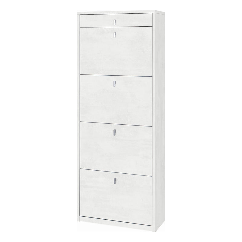 "Benny" 4-door, 1-drawer wooden shoe rack, 63x29 cm, 164 cm high