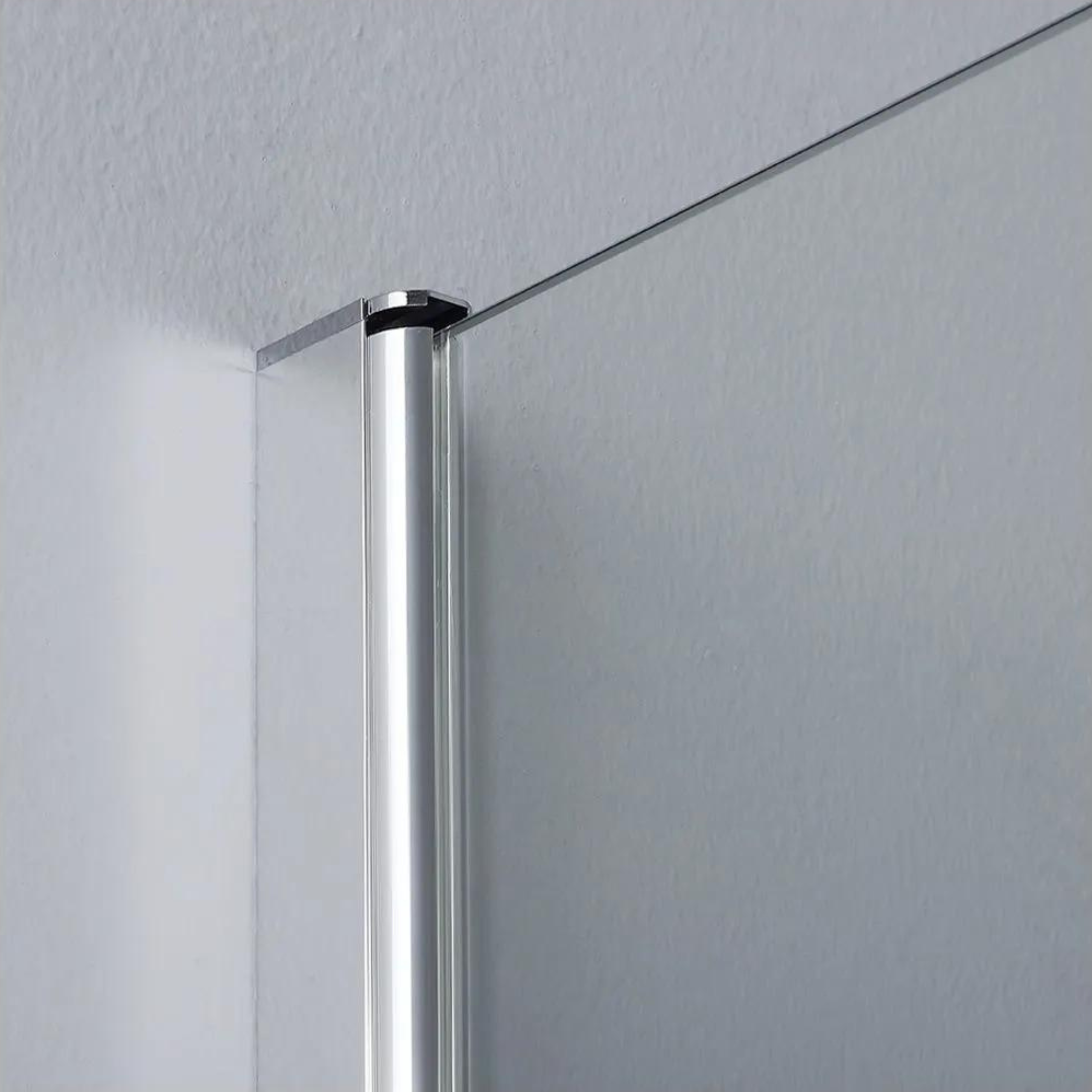 Fixed walk-in shower enclosure, modern bathroom enclosure in tempered glass, 190 cm high