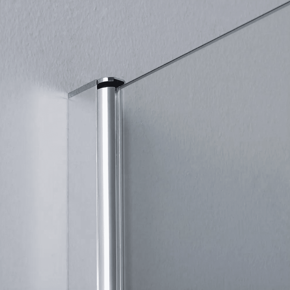 Parete doccia fissa "Walk - In" box bagno moderno in cristallo temperato h 190 cm - MondoViro