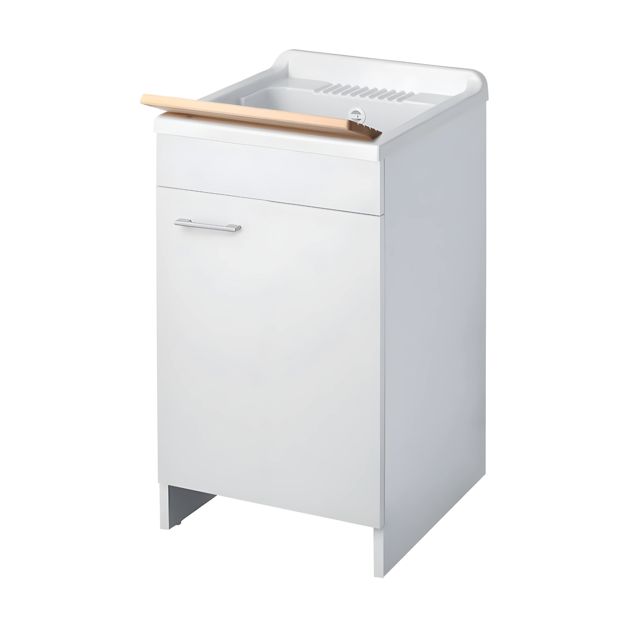 "Bros" wooden indoor washing machine with sliding basket, 45x50 cm, 85 cm high