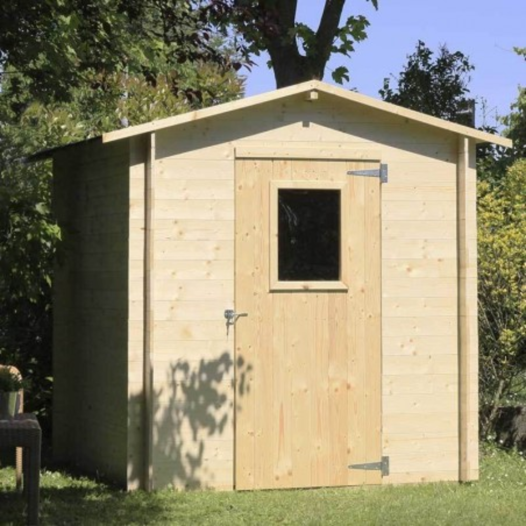 "Regis" garden house in rough fir, 200x200 cm, 200h