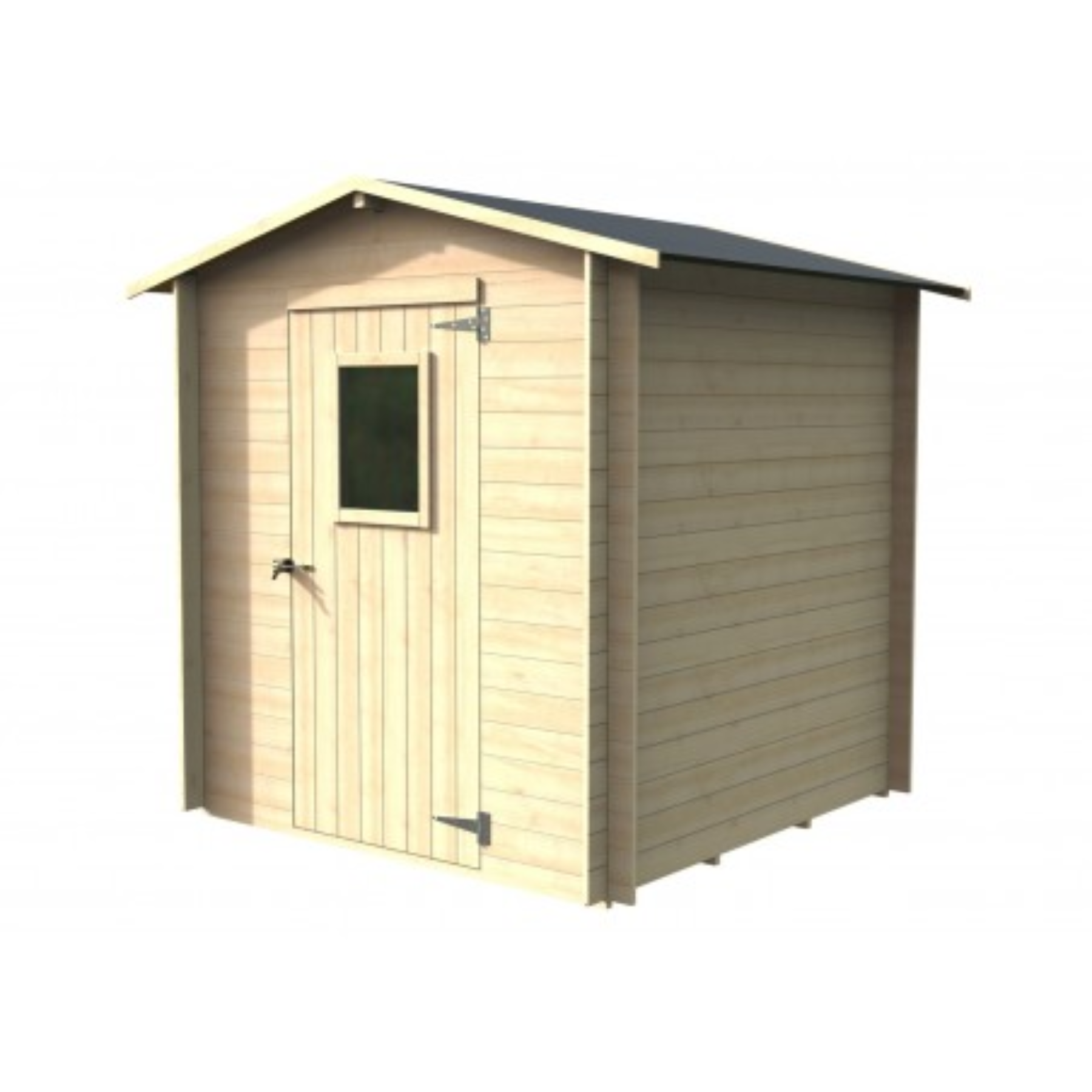 "Regis" garden house in rough fir, 200x200 cm, 200h