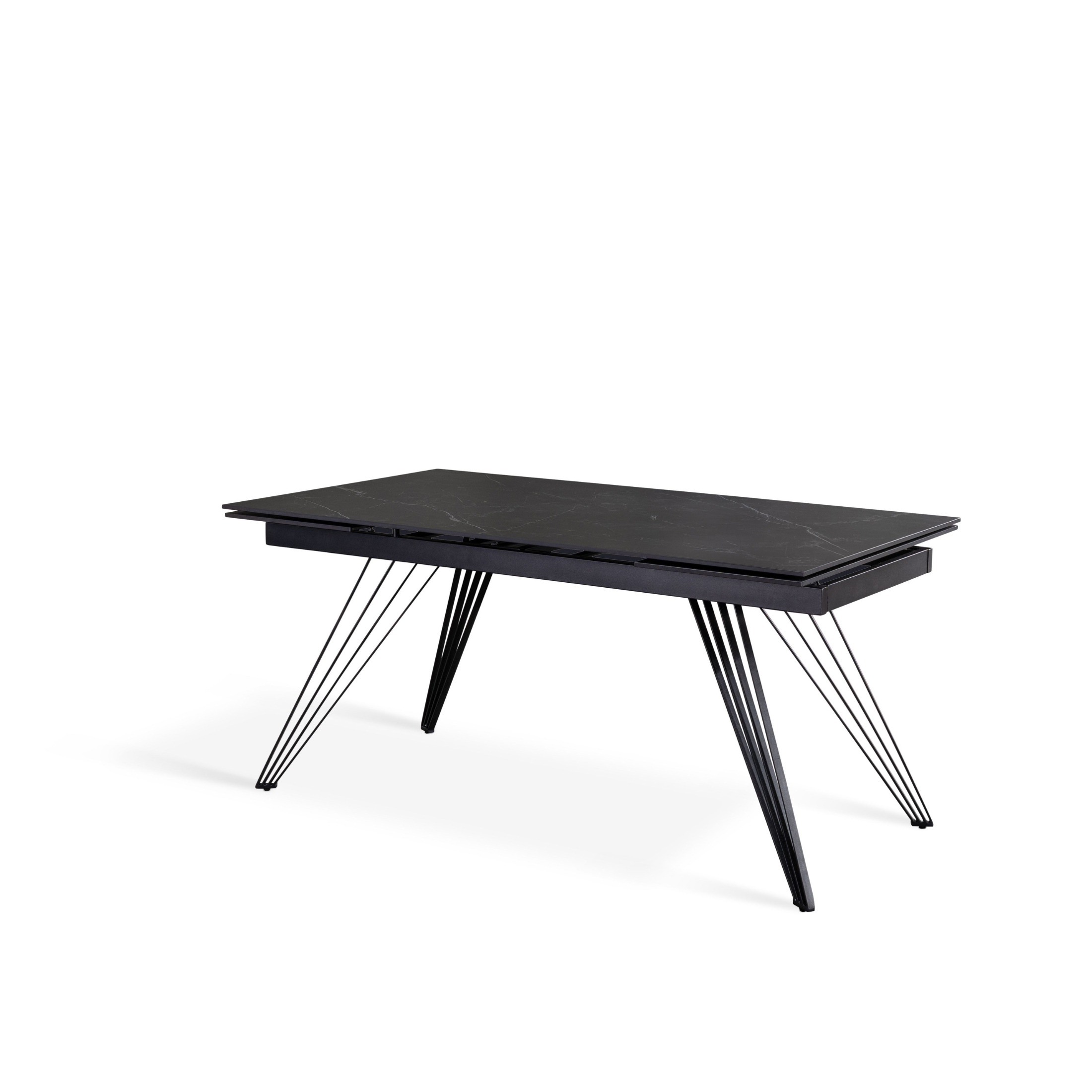 Extendable table "David1" ceramic top cm 160/240x90 76h