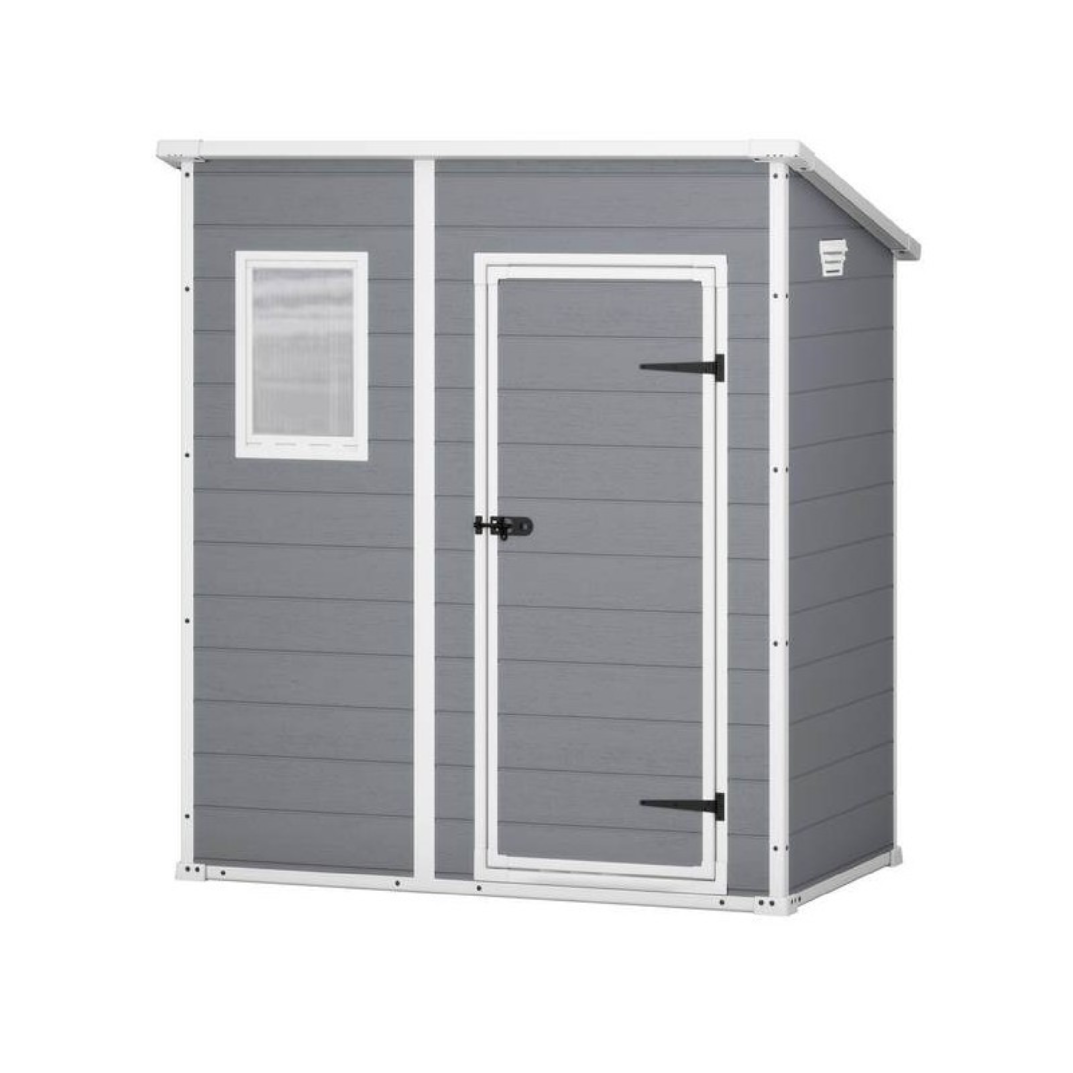 "Pent" resin garden shed with front window 184x111 cm 200h