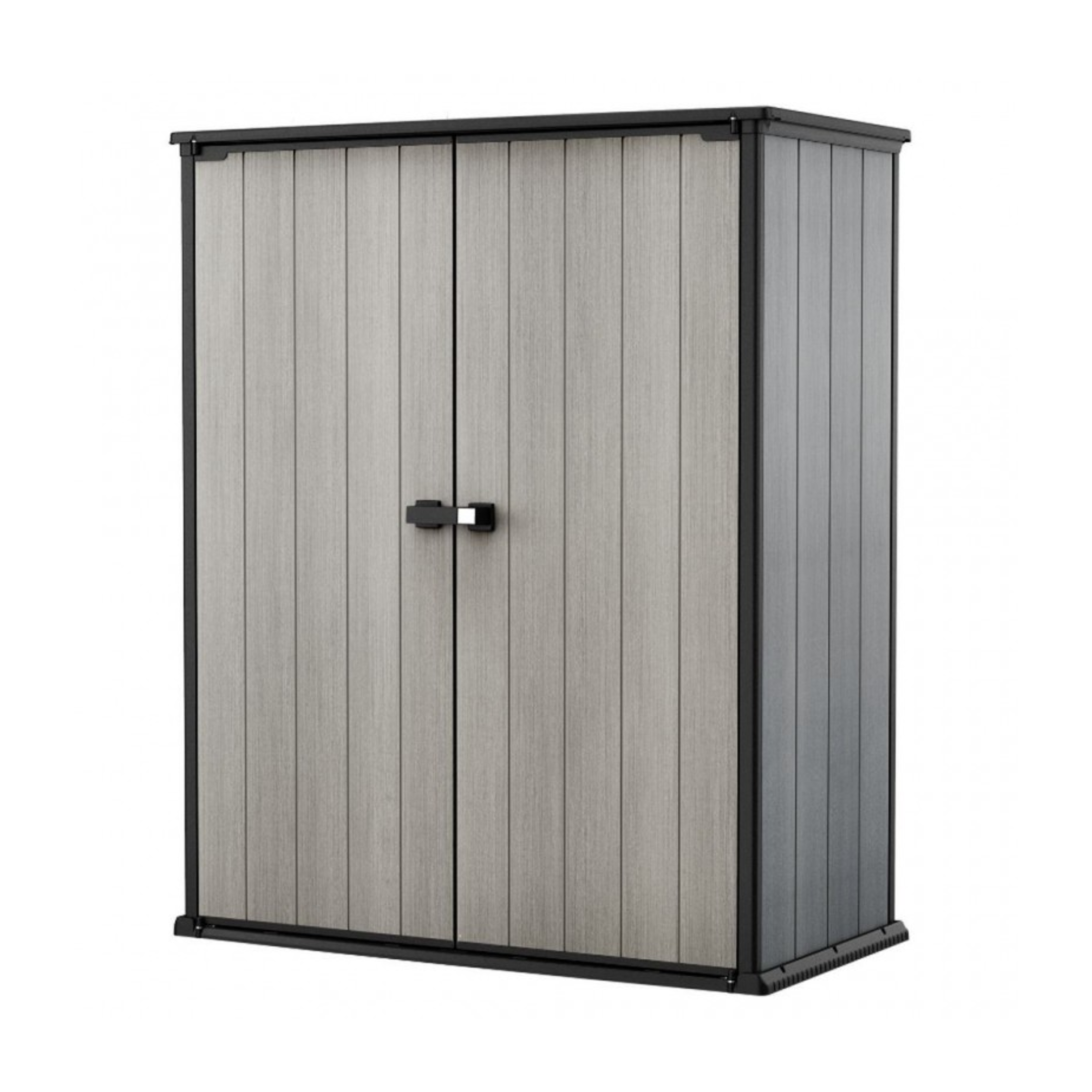 "Compact" outdoor tool cabinet with 2 shelves, 140x73.6 cm, 170.4 cm high