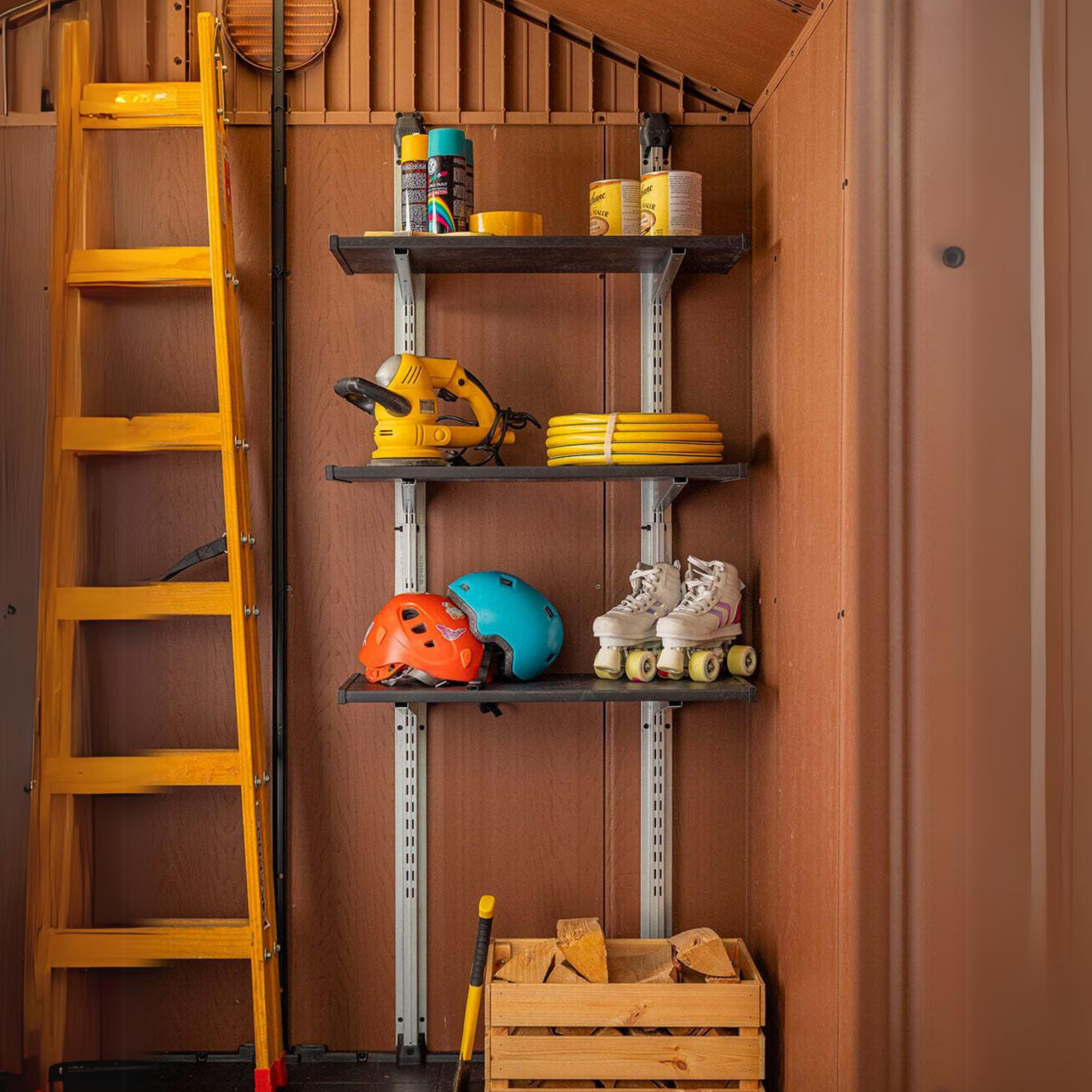 Newton 3-Tier Metal Shelving Kit