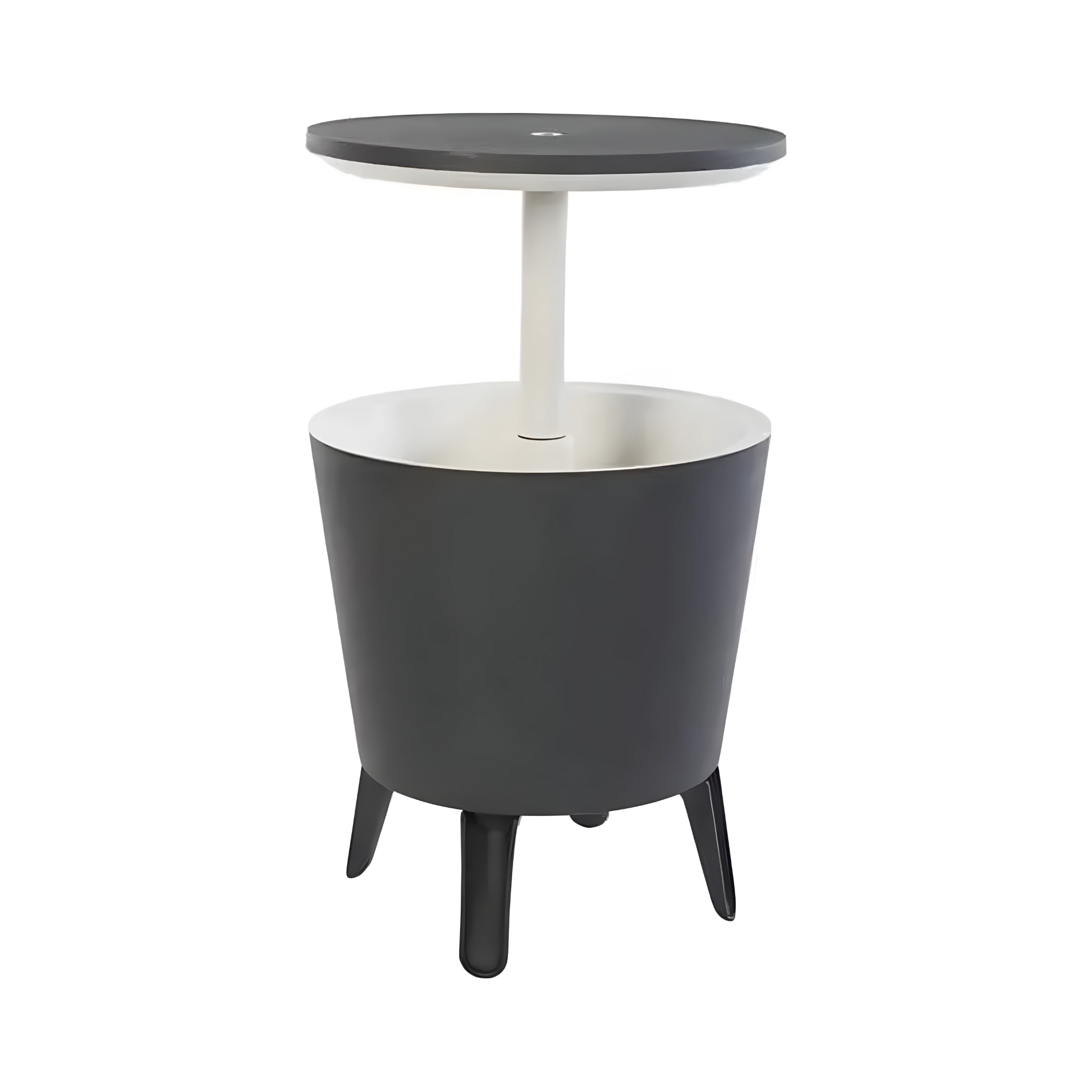 "Ice Bar" resin ice bucket table with liftable top 49.5x49.5 cm 84.5h