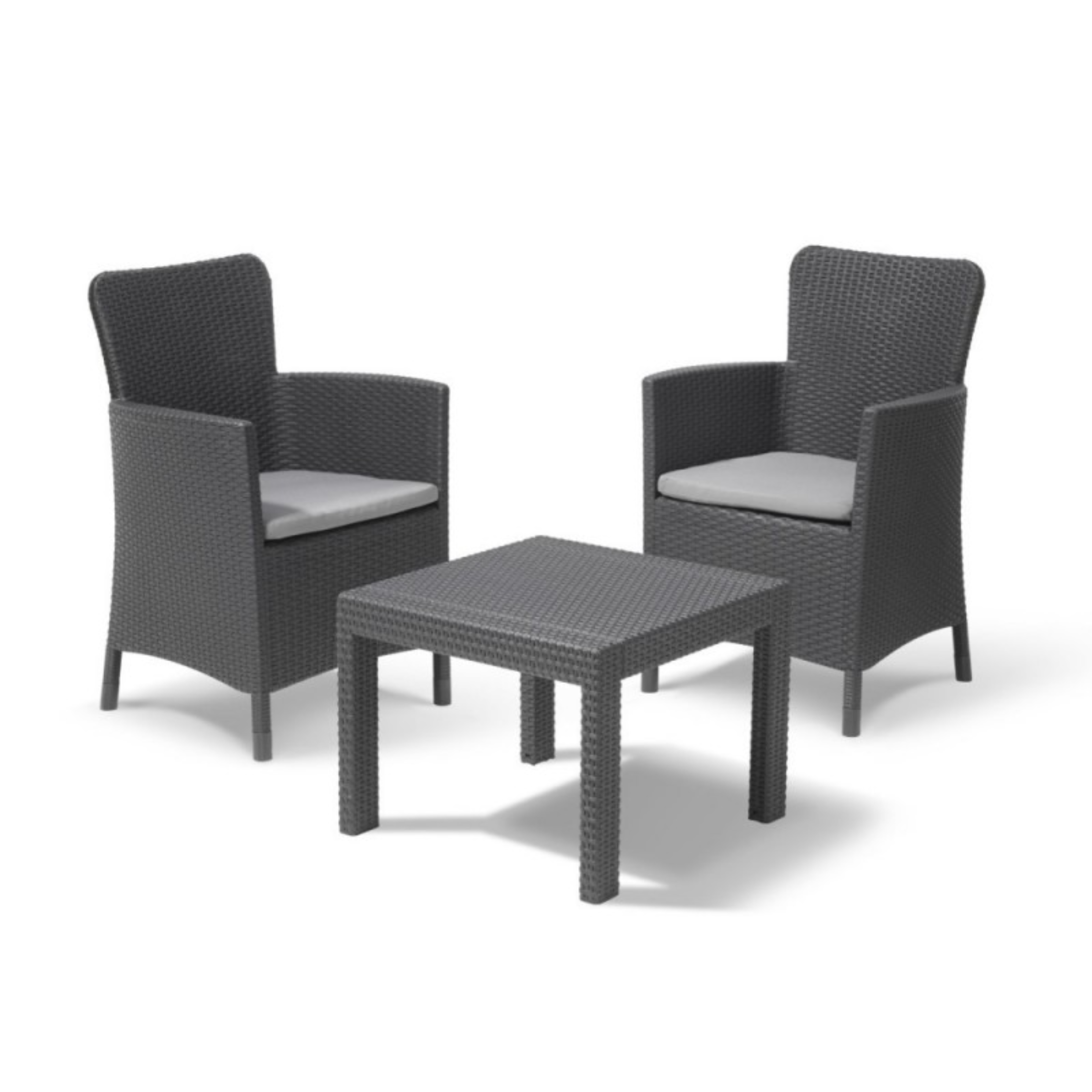 "Amadeo" garden lounge set with 2 armchairs and 1 coffee table