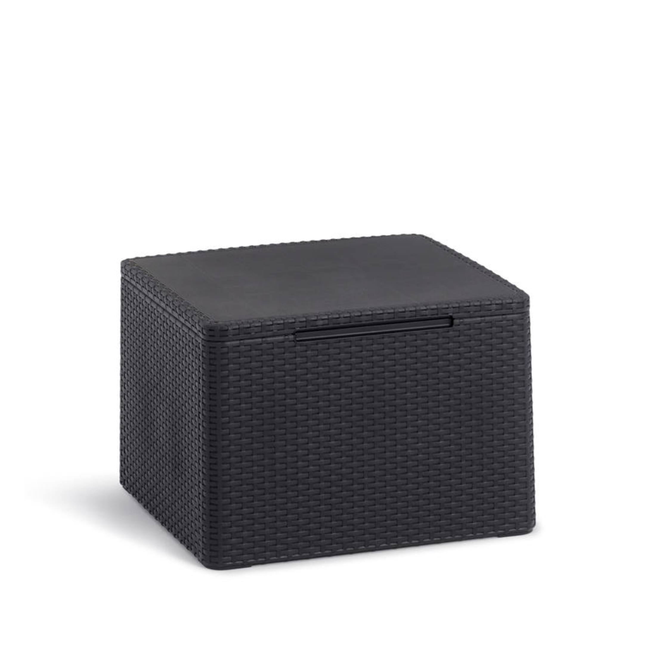 "Claire" resin garden lounge set with 2 armchairs and a storage table