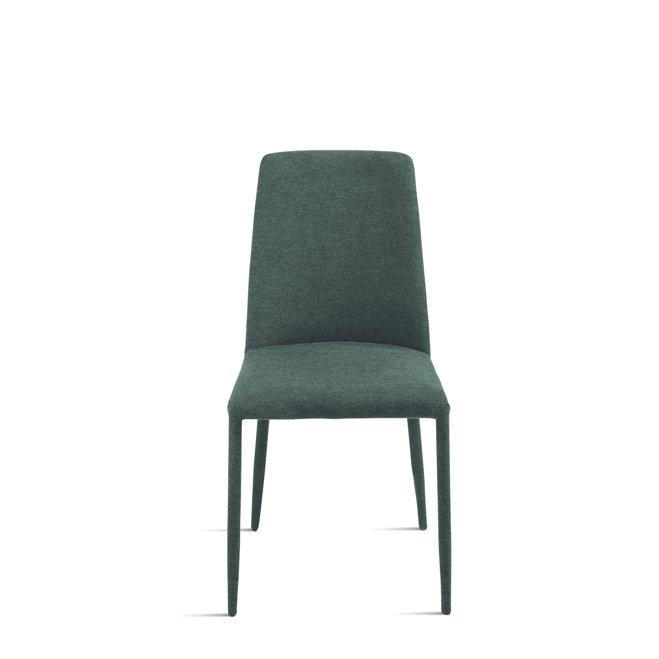 Set of "Astrin" upholstered fabric chairs with covered legs and feet, 47x56 cm, h93 cm