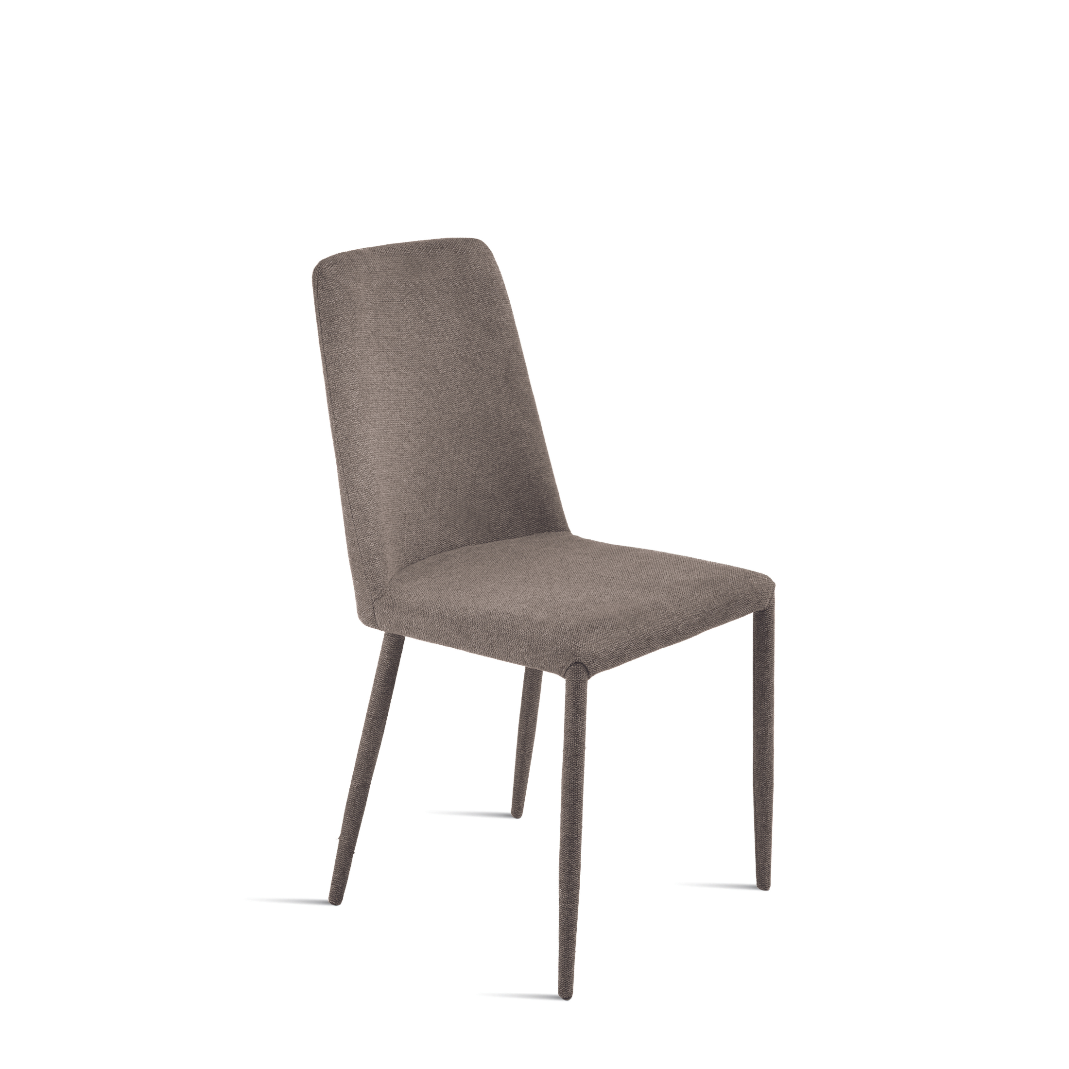 Set of "Astrin" upholstered fabric chairs with covered legs and feet, 47x56 cm, h93 cm