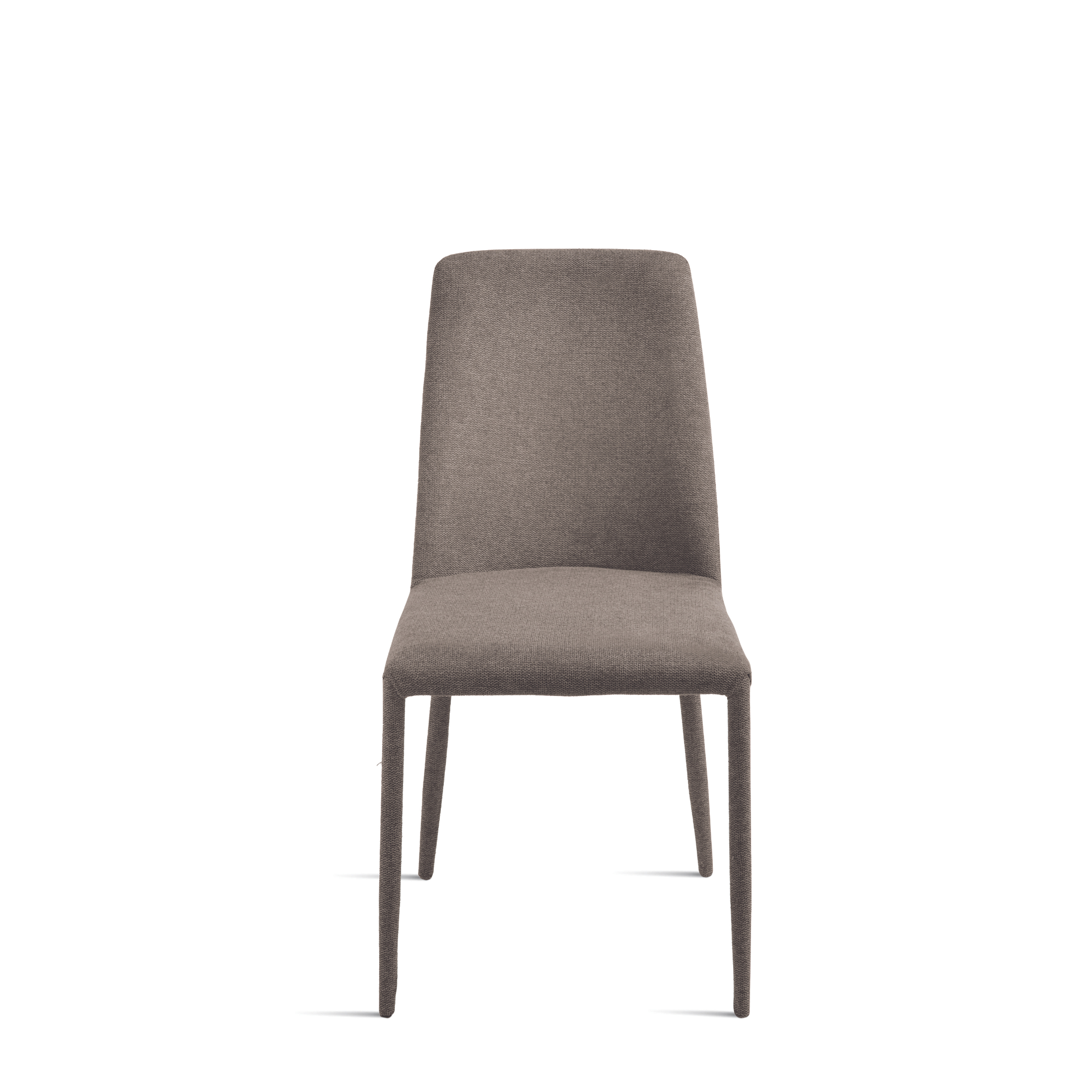 Set of "Astrin" upholstered fabric chairs with covered legs and feet, 47x56 cm, h93 cm