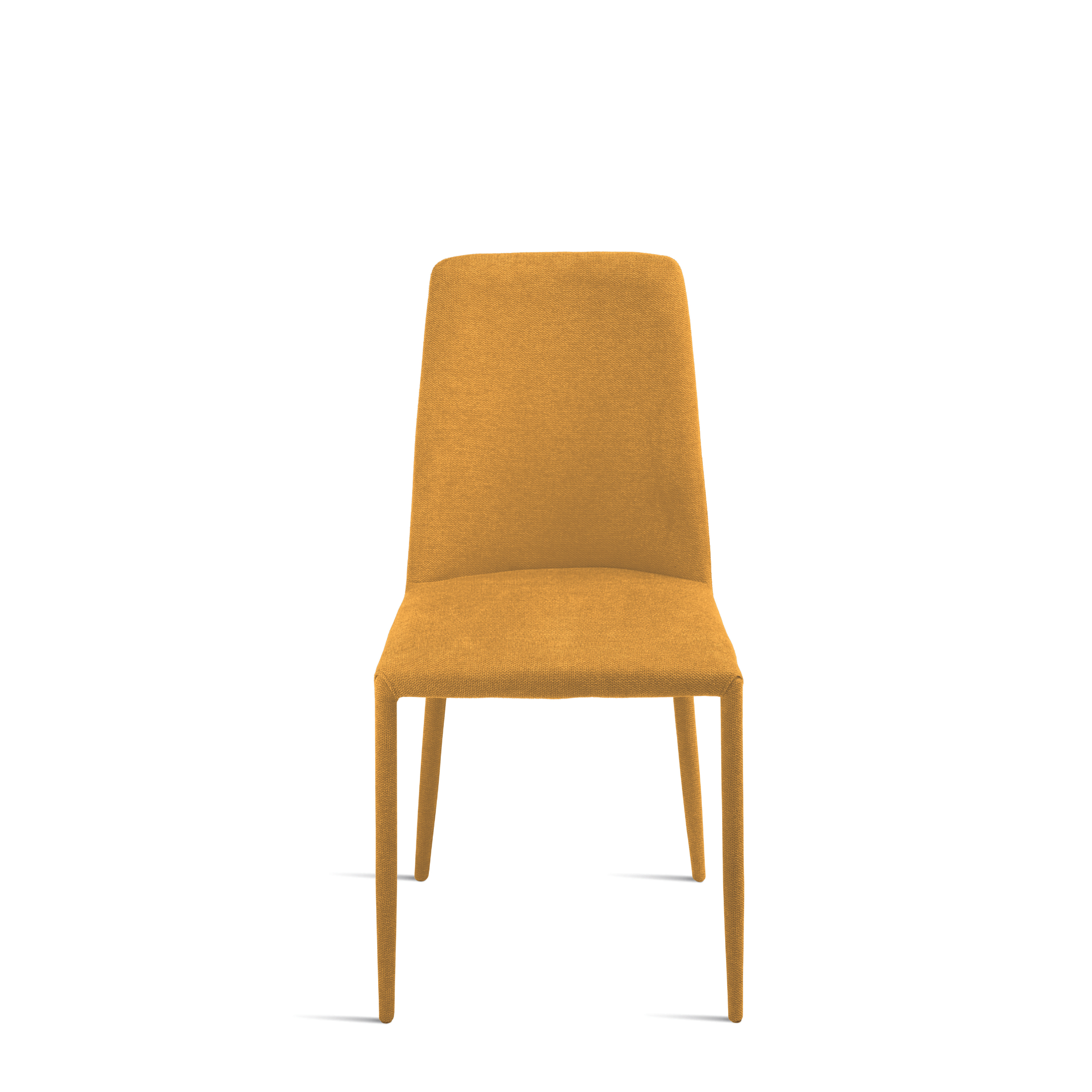 Set of "Astrin" upholstered fabric chairs with covered legs and feet, 47x56 cm, h93 cm