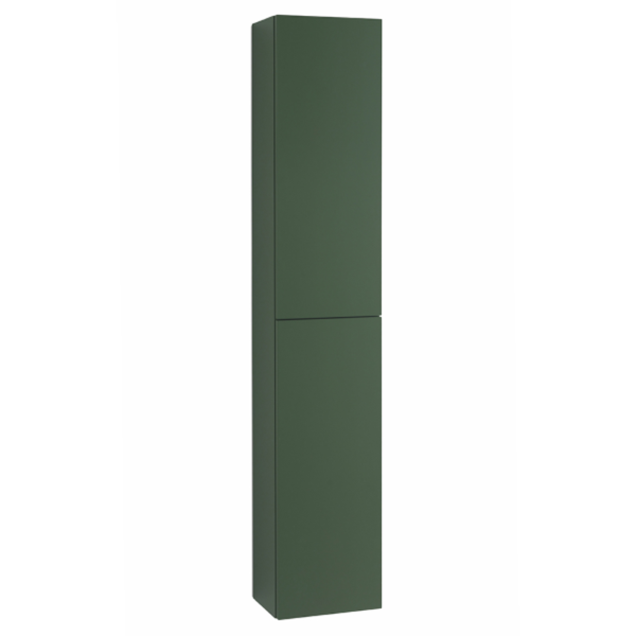 "Alaia" wall-hung bathroom cabinet, 2 drawers, LED mirror, sink and column, assembled