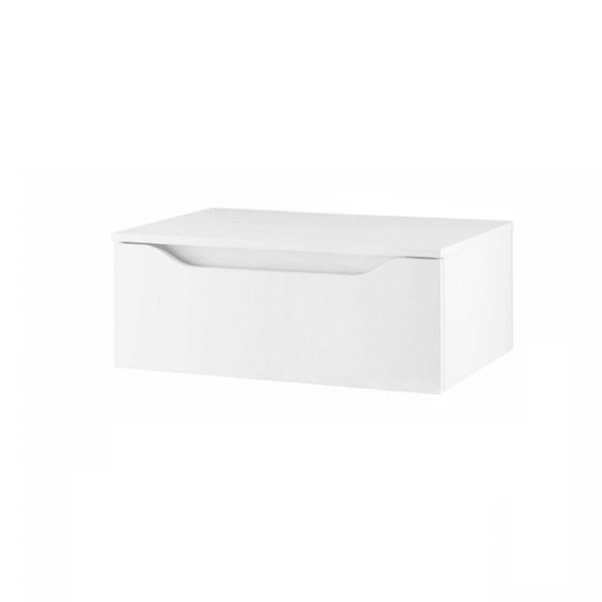 Mobile da bagno sospeso "Sonia" moderno 2 cassetti specchio led - MondoViro