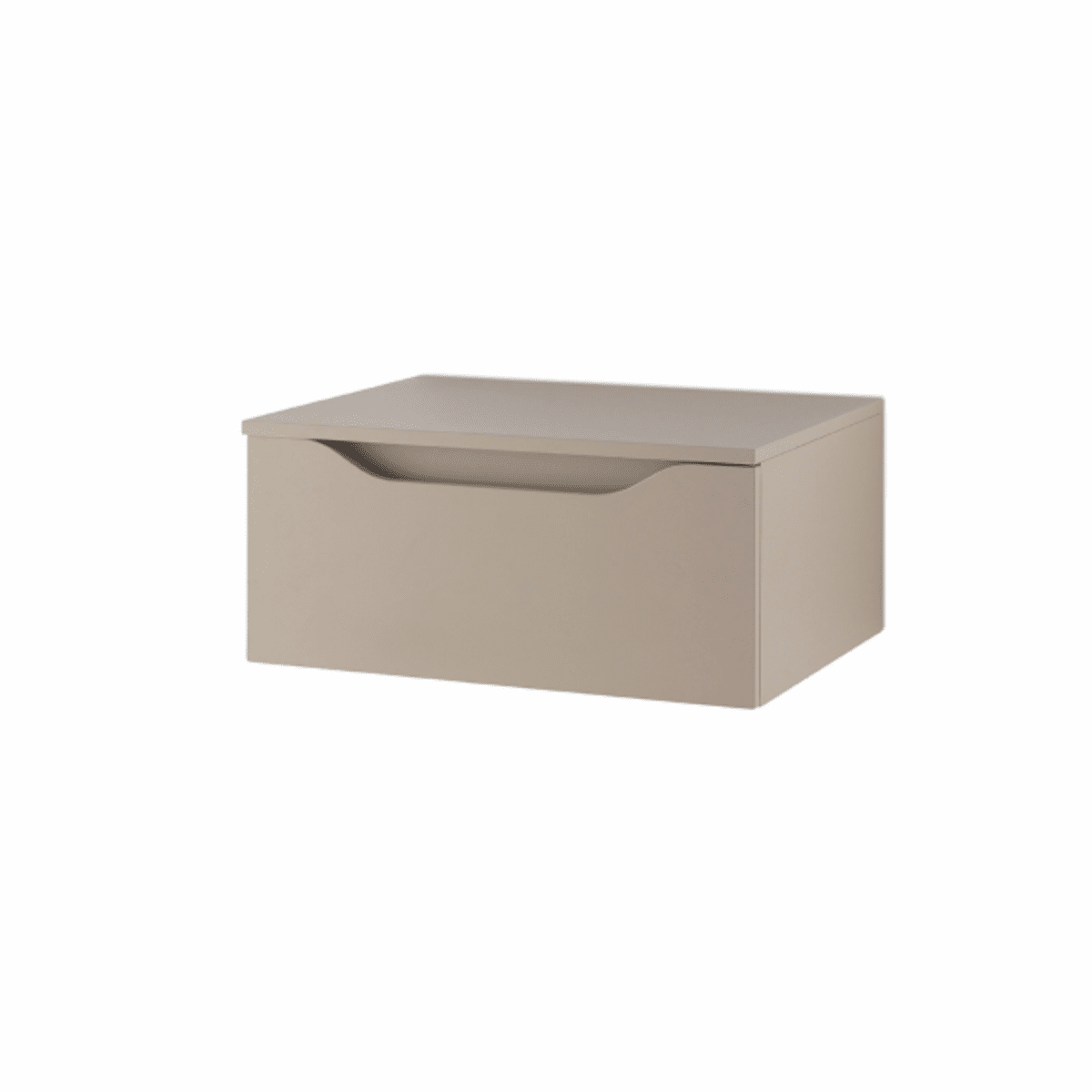 Mobile da bagno sospeso moderno "Elton" 3 cassetti lavabo da appoggio specchio Led - MondoViro