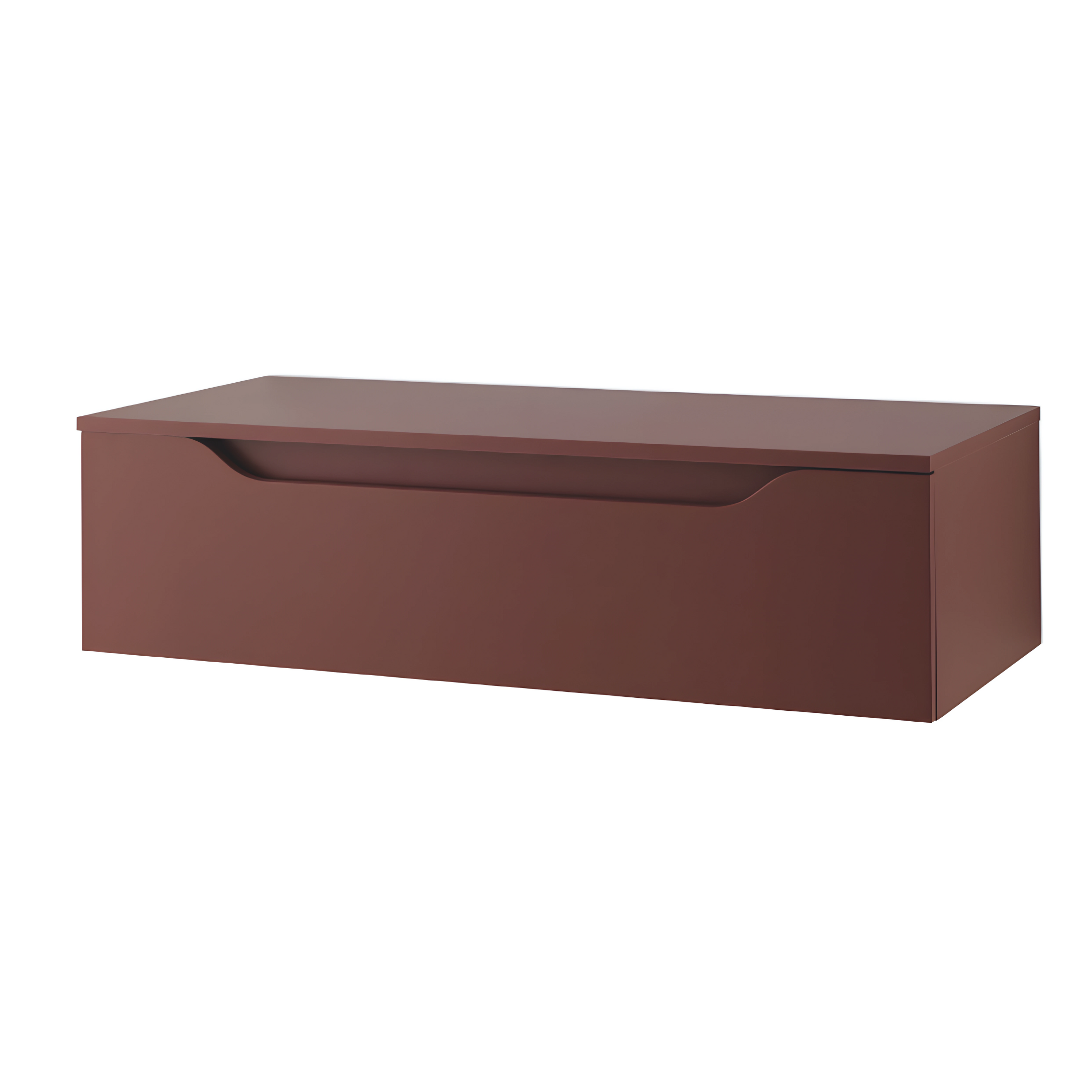 "Sheldon" modern wall-hung bathroom cabinet with double top module and sink