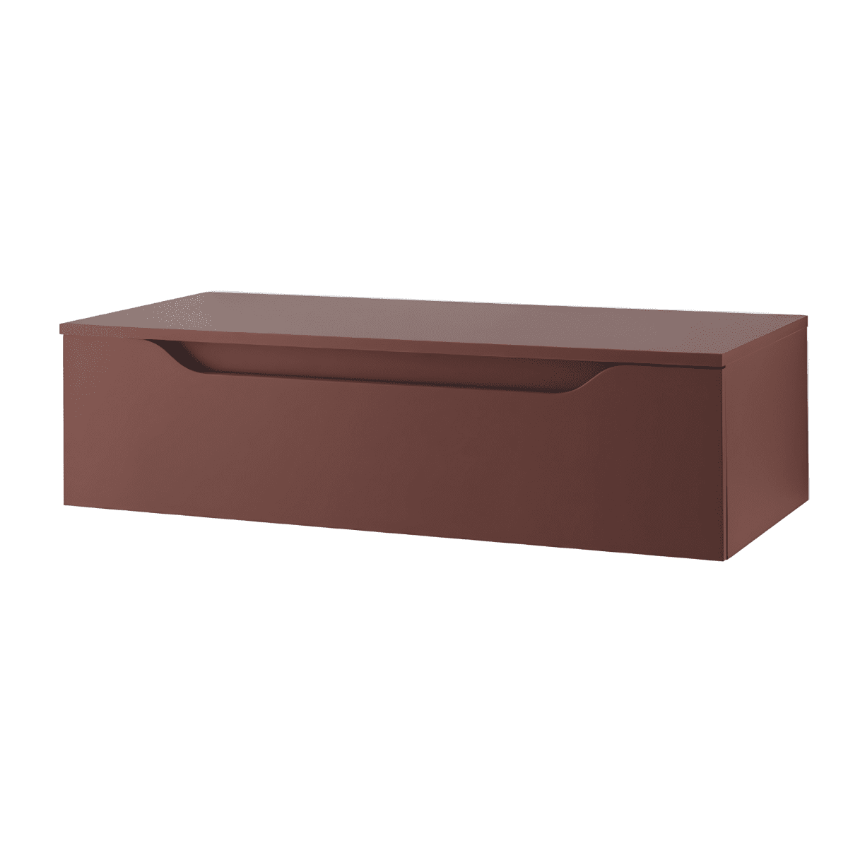 Mobile da bagno sospeso "Sheldon" moderno con doppio modulo top con lavabo - MondoViro