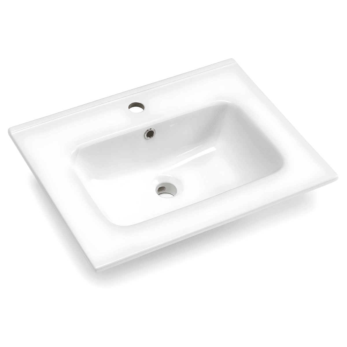 Mobile da bagno sospeso "Tamigi" 2 cassetti lavabo e specchio Led - MondoViro