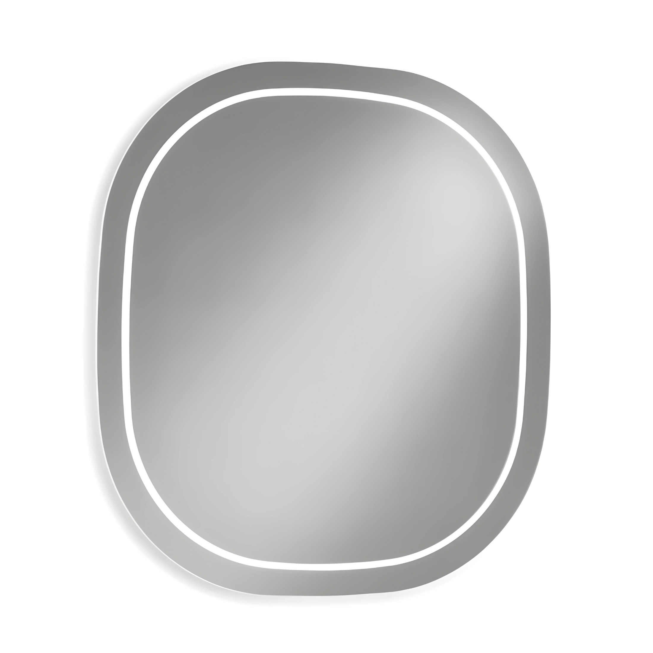 "Opus" wall-hung bathroom cabinet with 2 wooden drawers, sink and LED mirror