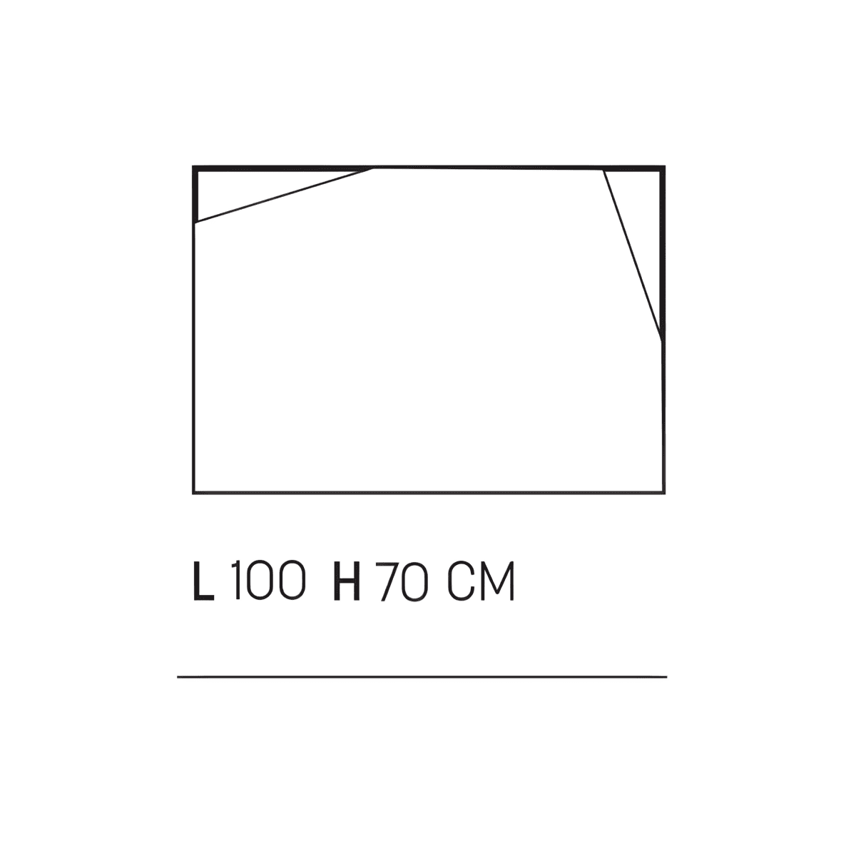 Mobile da bagno sospeso "Rivery" con 2 cassetti 2 ante specchio e lavabo - MondoViro