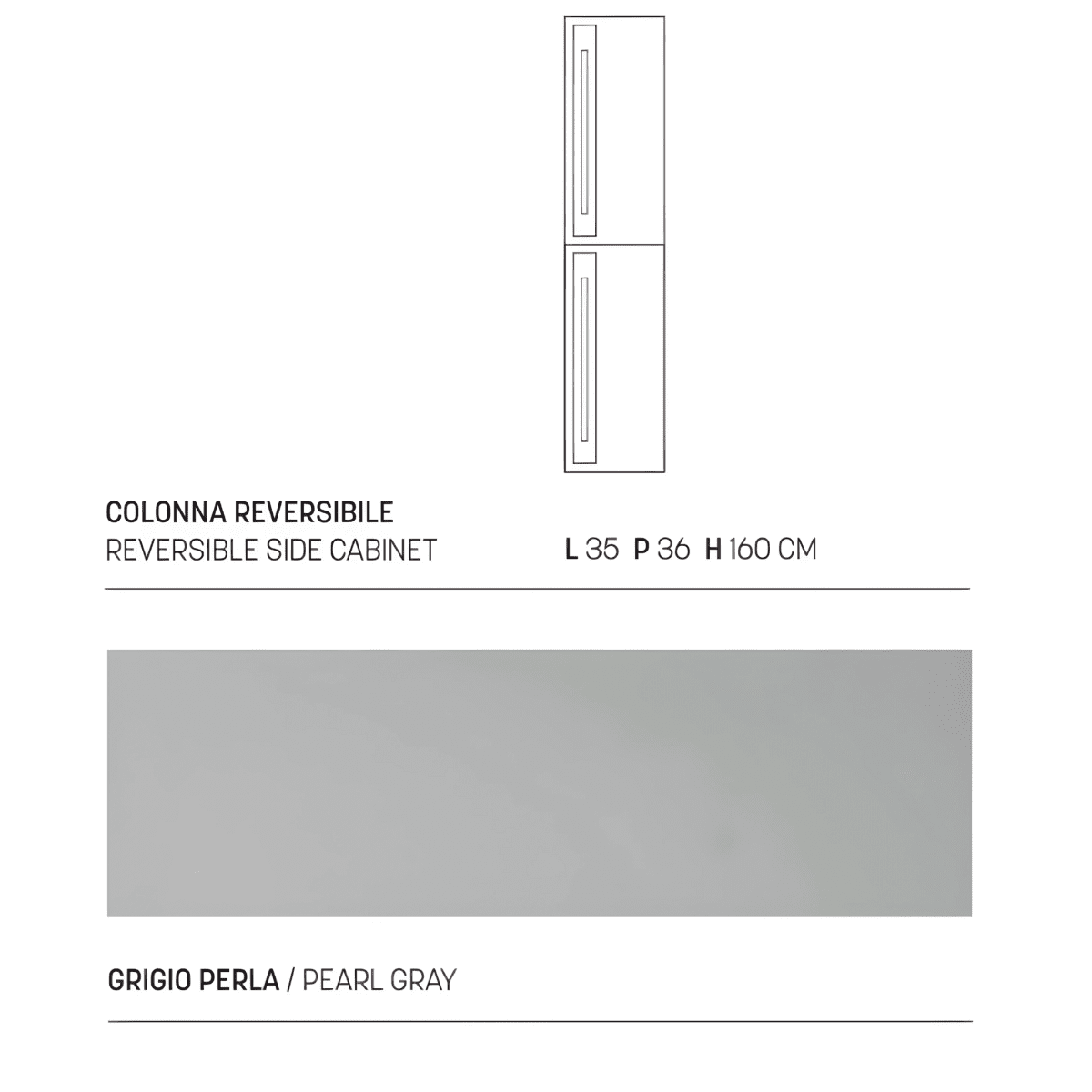 Mobile da bagno sospeso "Nemo" con 2 cassetti lavabo specchio Led e colonna sospesa - MondoViro