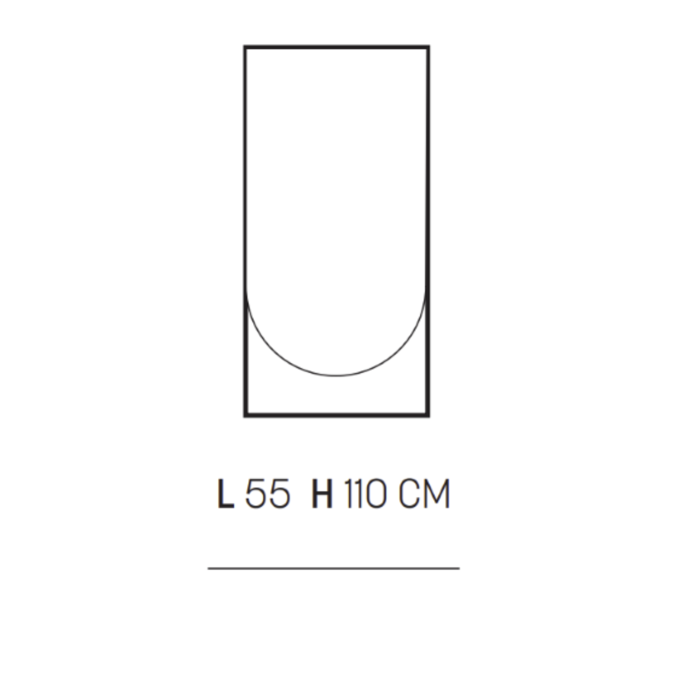 "Benedict" modern wall-hung bathroom cabinet with 2 drawers, sink and LED mirror