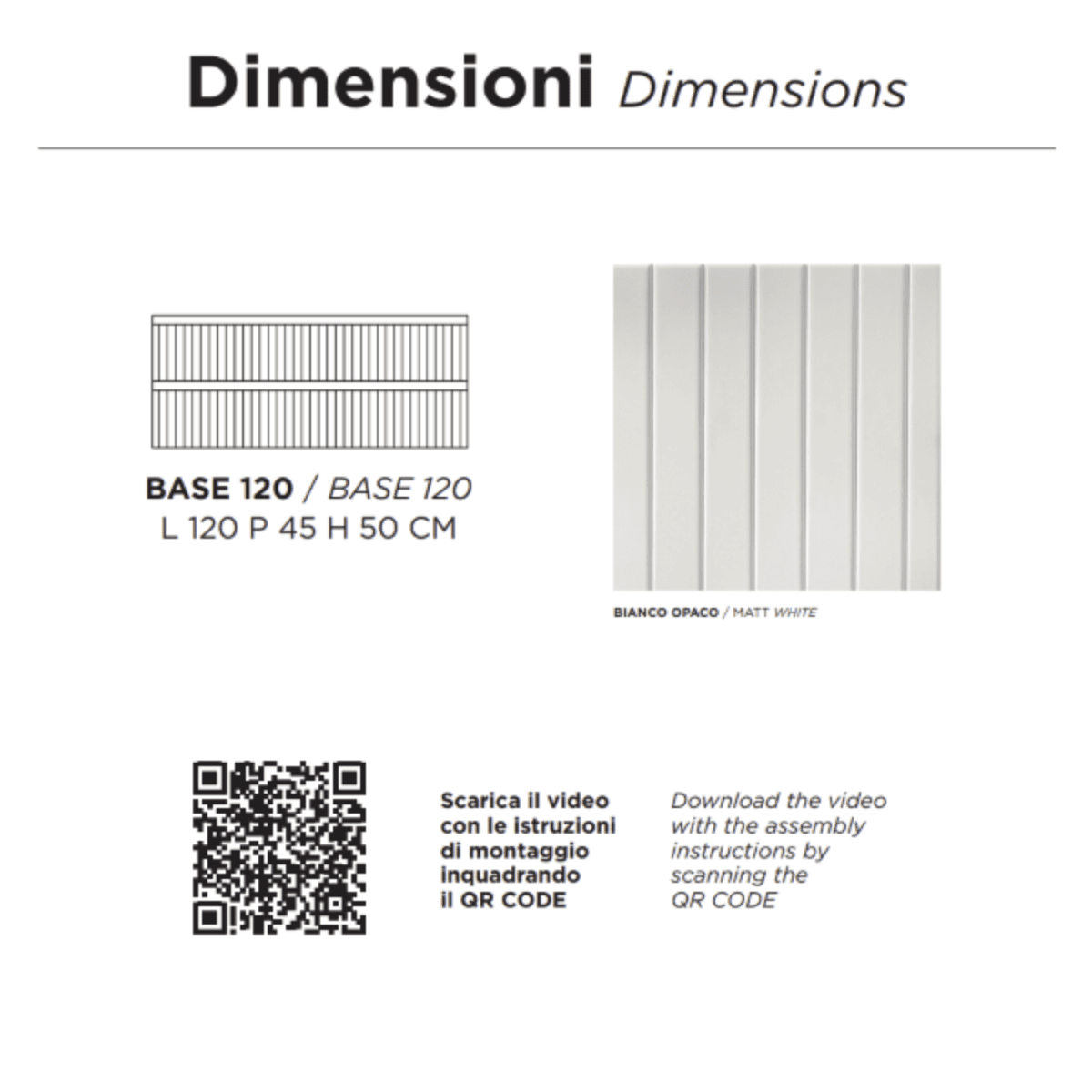 Mobile da bagno sospeso "Tango120" con 2 cassetti 2 ante e specchio Led - MondoViro