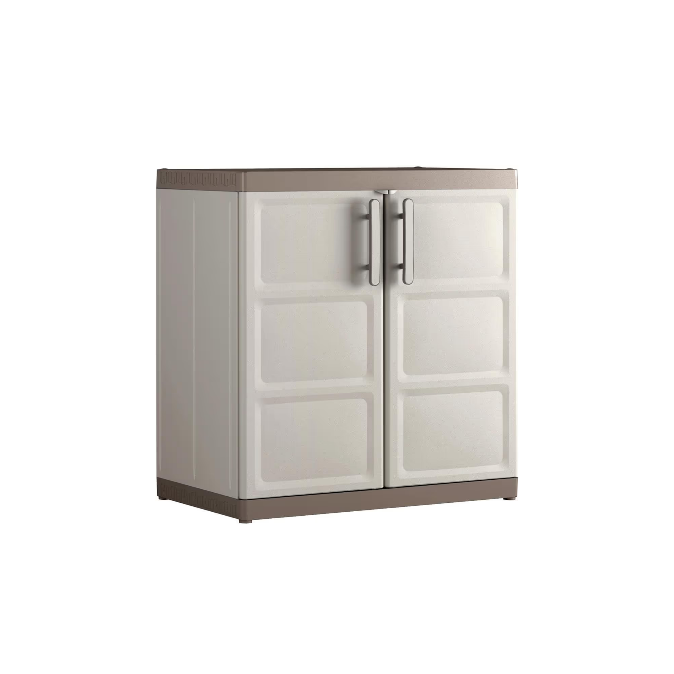 "Bacas XL" shockproof resin garden cabinet with internal shelves