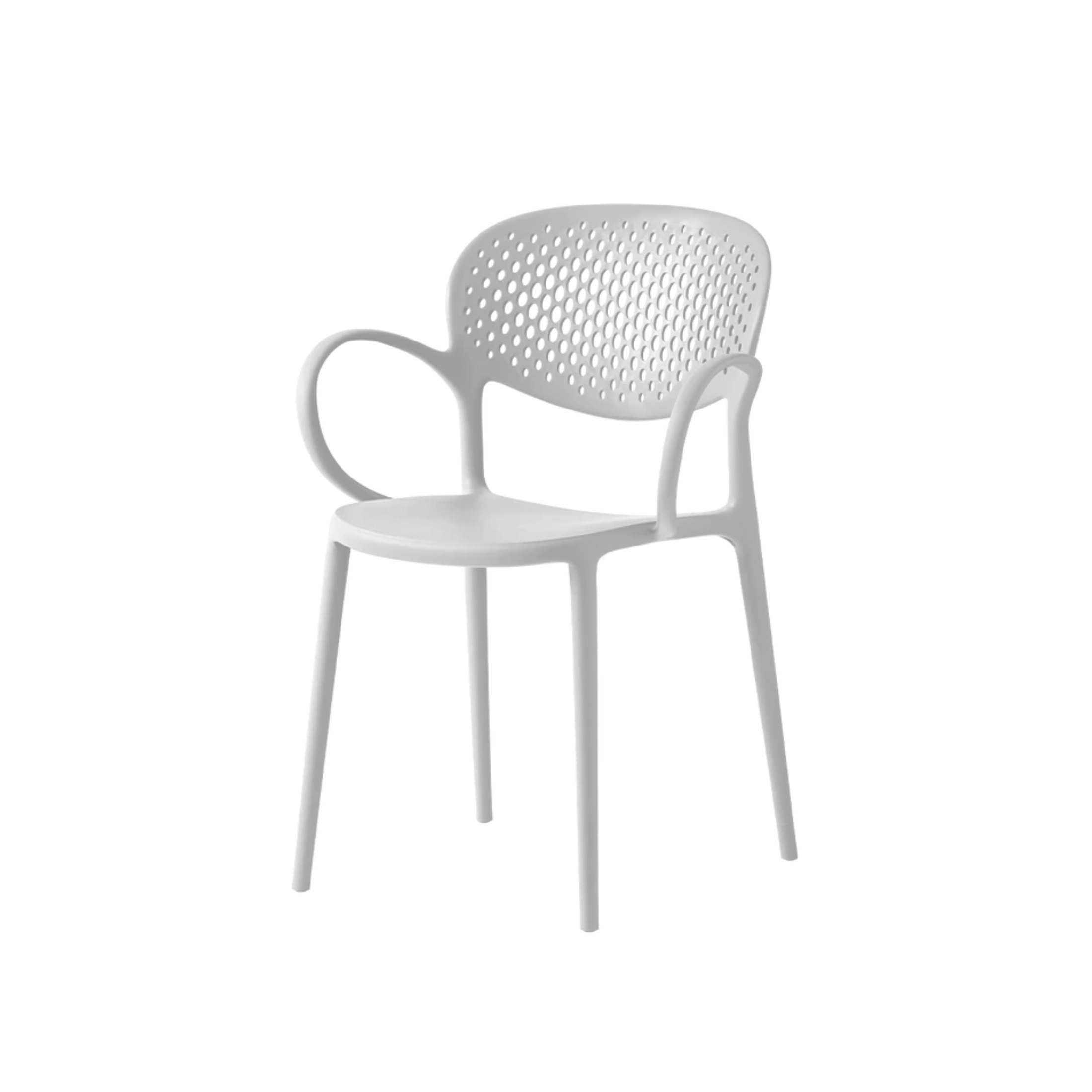 Set of modern "Abby" chairs for living room in polypropylene cm 58.5x53.5 82h