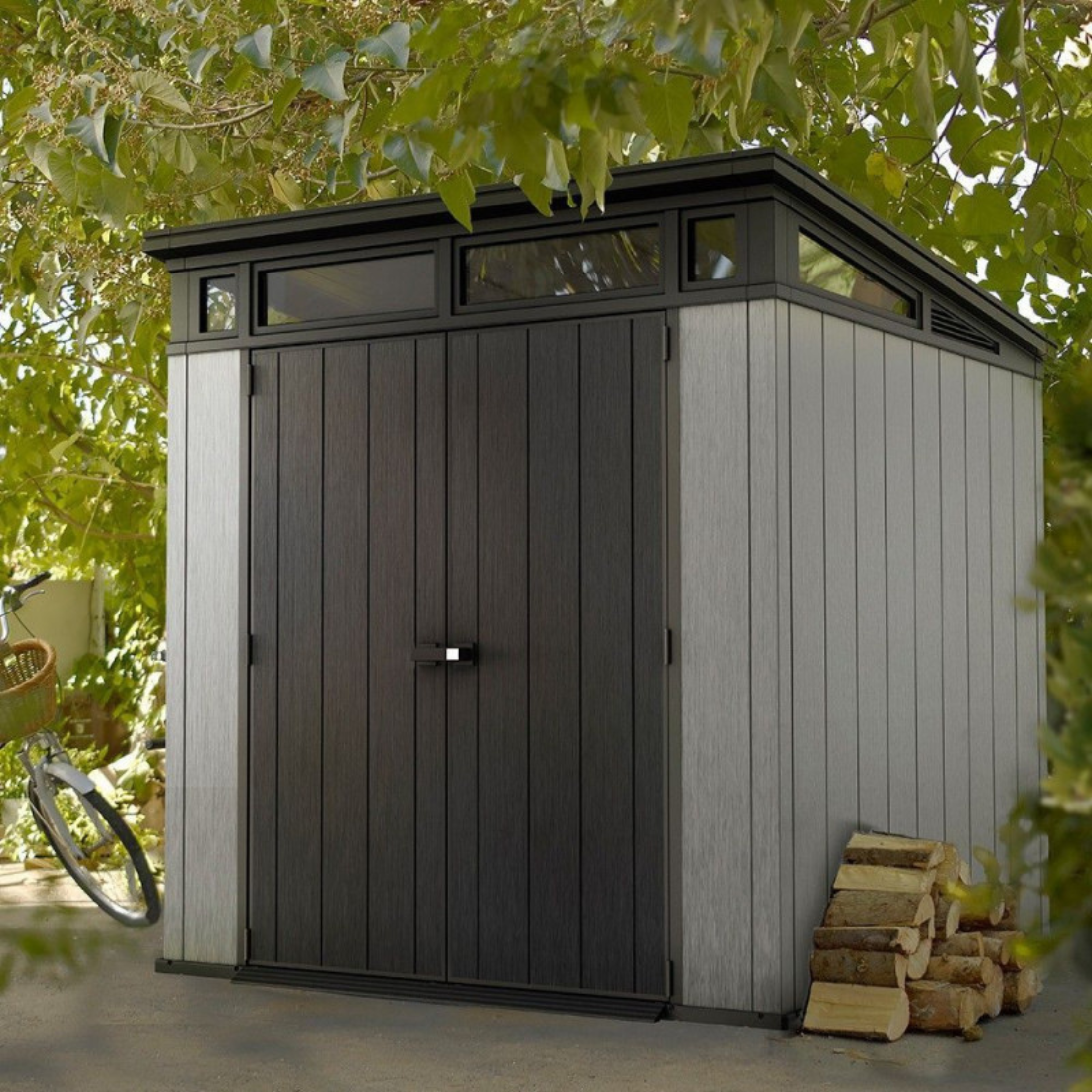 "PlantScape" 2-door garden shed made of high-quality plastic