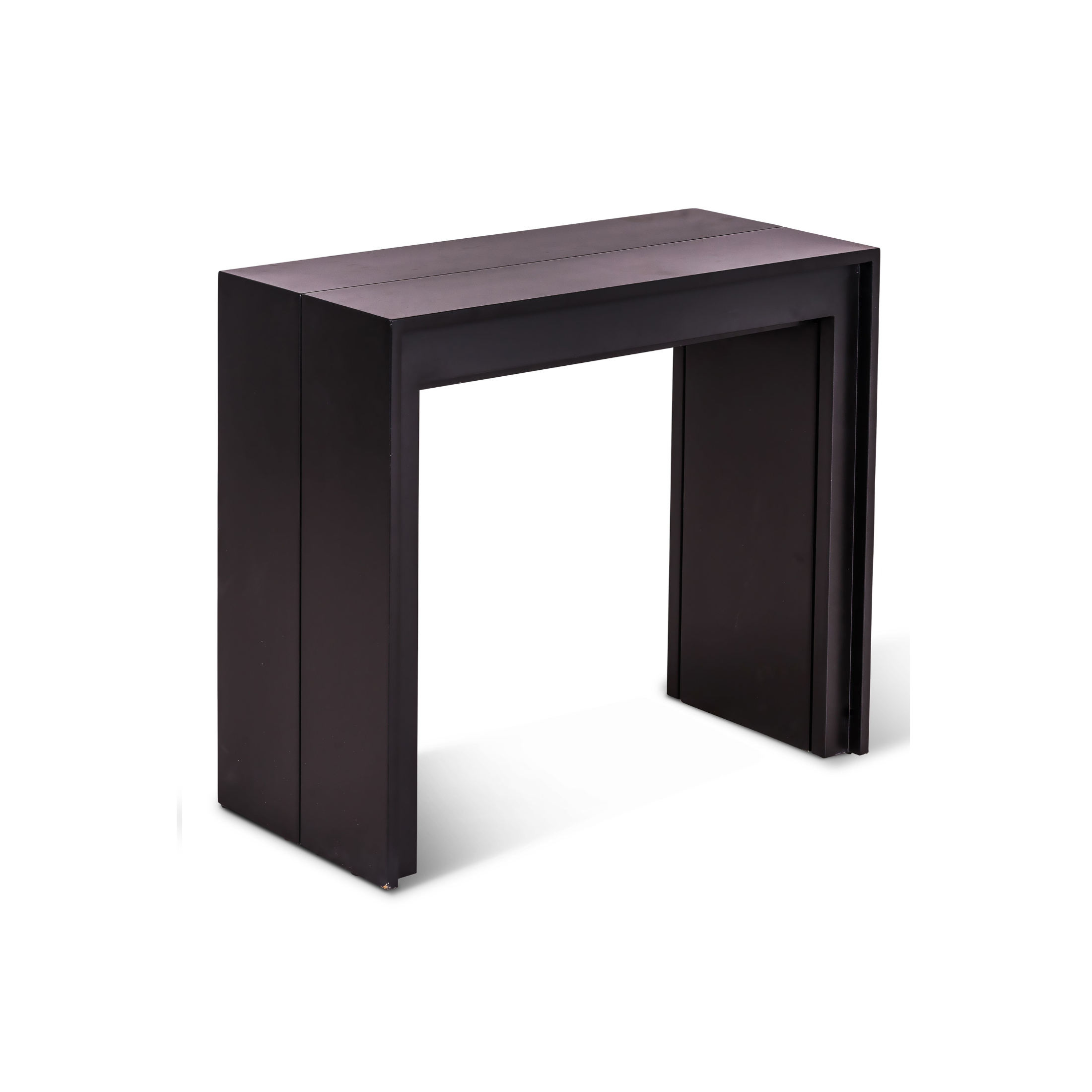 Extendable console table "Pinocchio" in lacquered wood 10 seats cm 43/302x90 76h