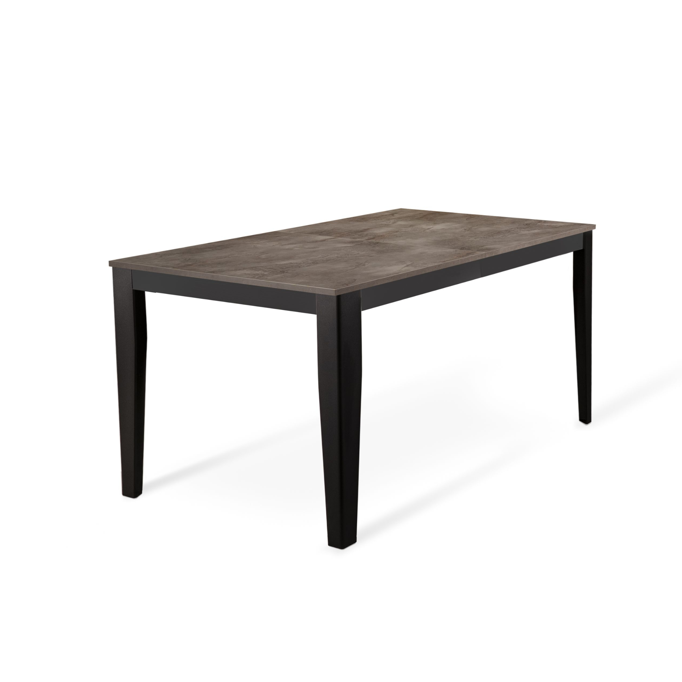 Extendable table "Blanche" melamine top metal legs 14 seats cm 316x90 76h