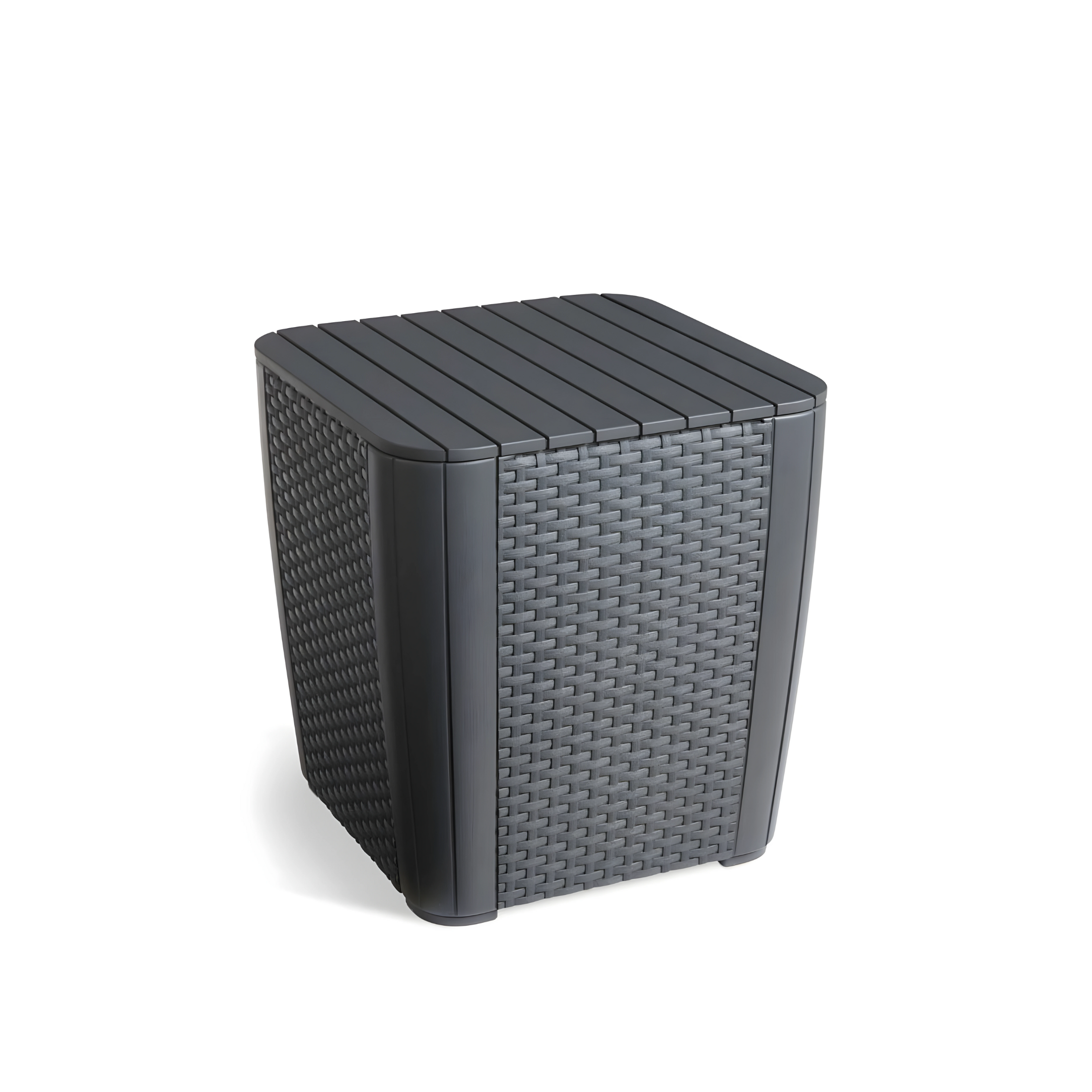 "Salemo Balcony" outdoor resin lounge set with 2 armchairs and a storage table