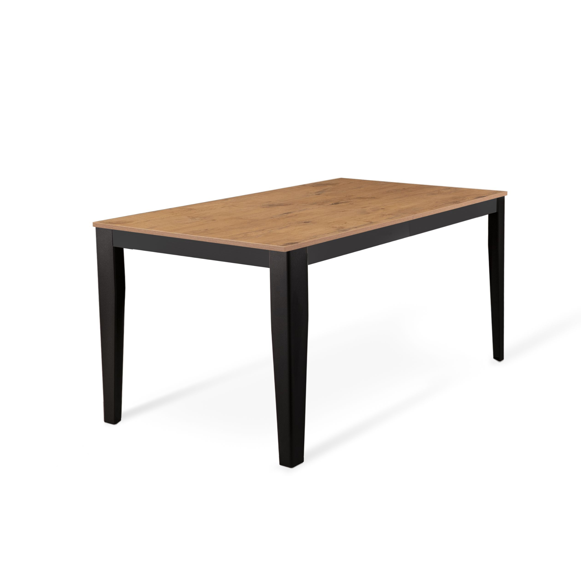 Extendable table "Blanche" melamine top metal legs 14 seats cm 316x90 76h