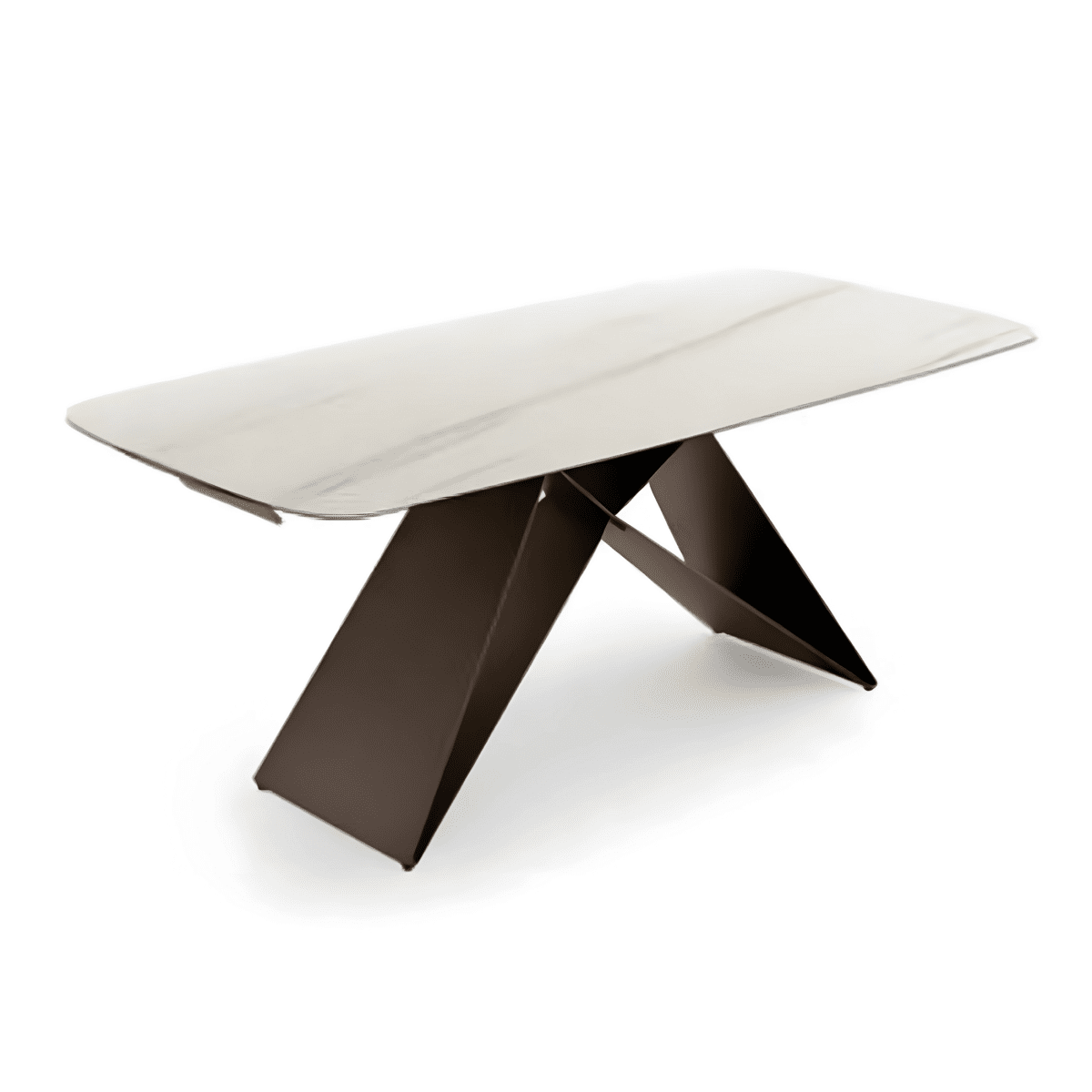 Tavolo allungabile moderno "Loyra" in ceramica su vetro temperato cm 200/280x100 76h - MondoViro